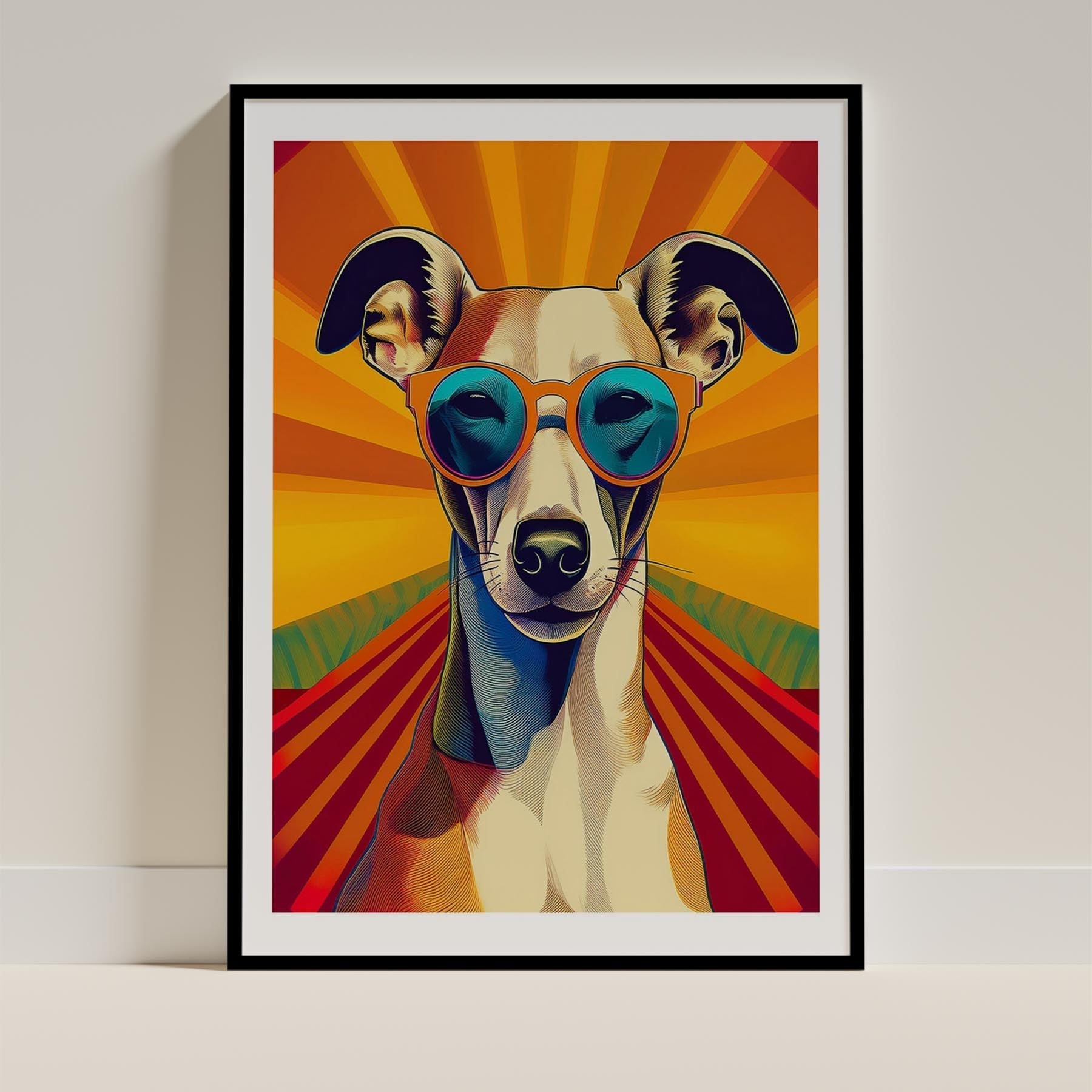 Whippet In Colourful Sunnies 1 image 13