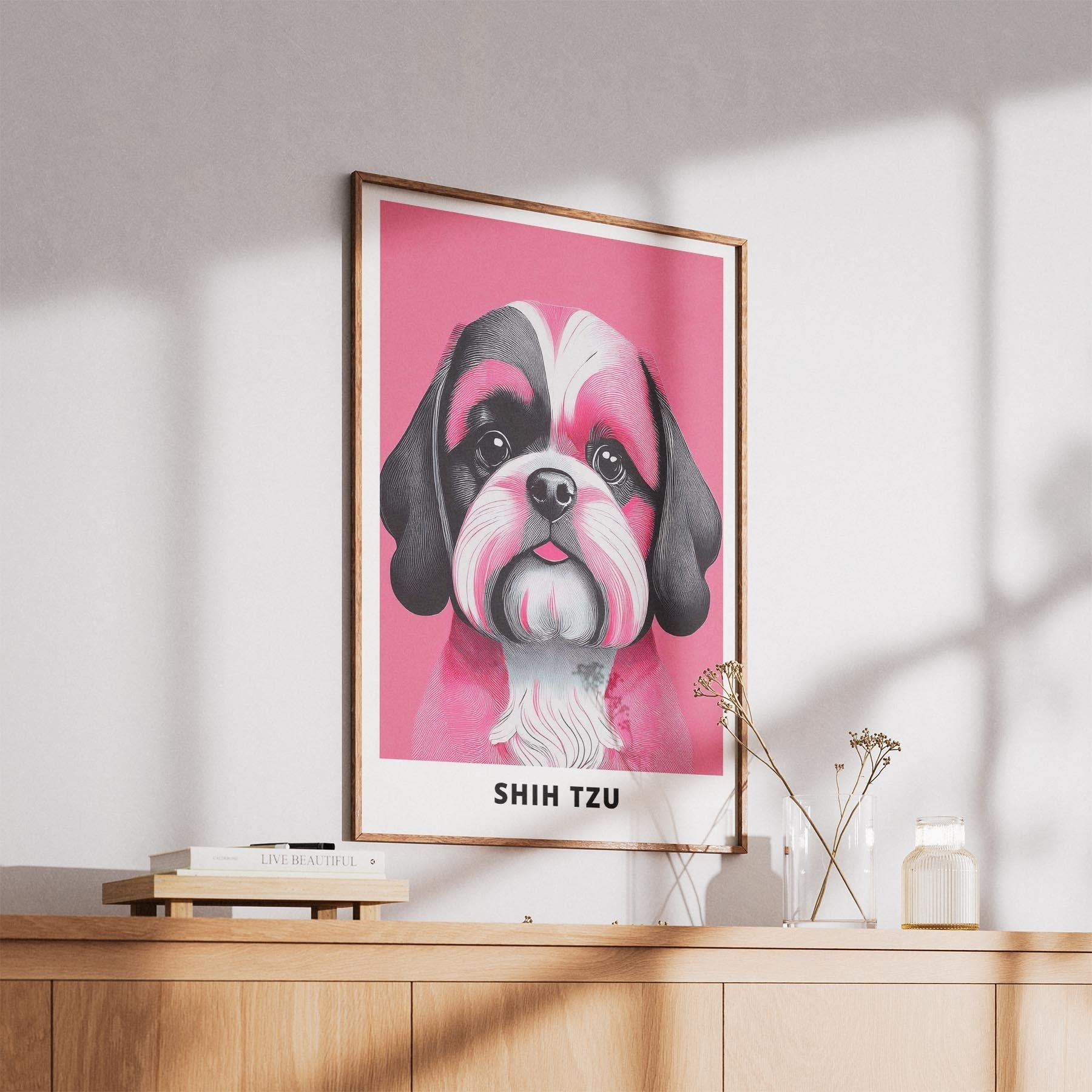 Shih Tzu Pink and Black Dog Series 1 image 5