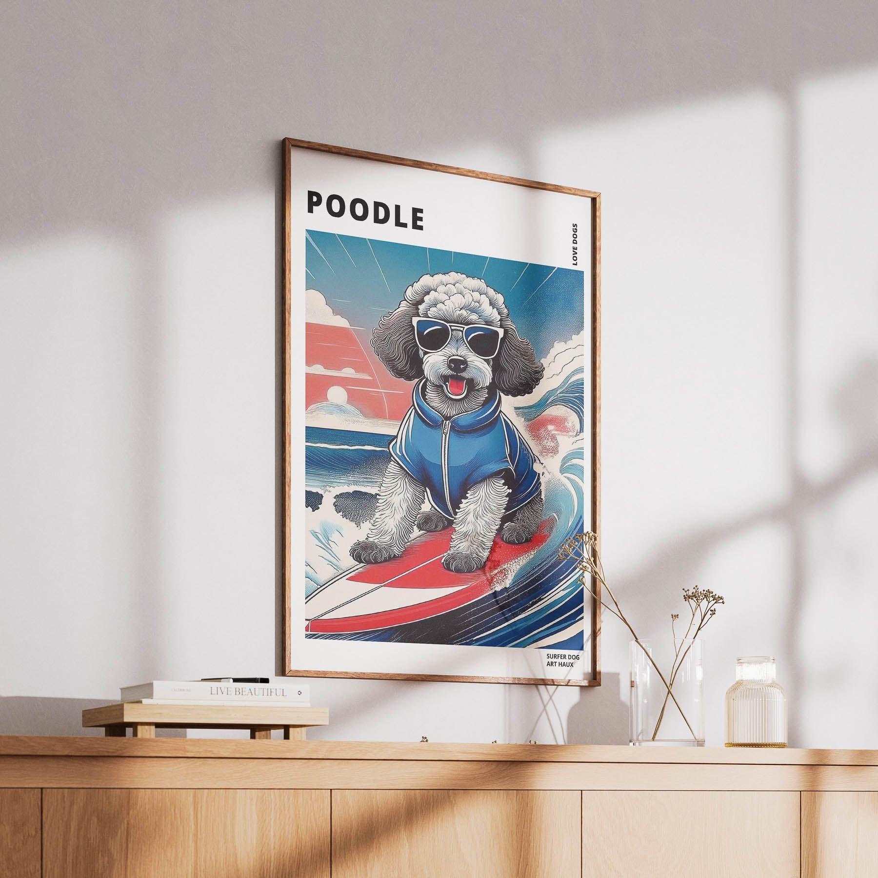 Poodle Hokosai Surfer Dogs 1 image 6