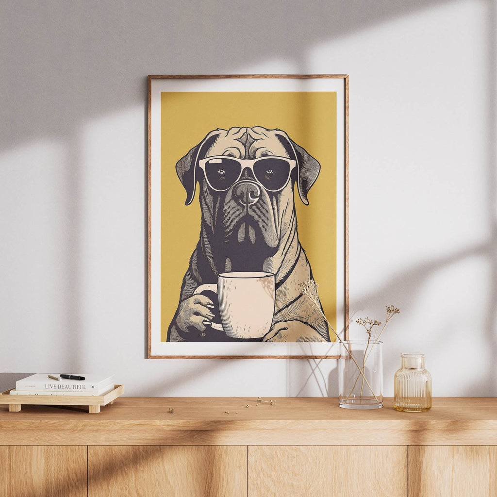 Bullmastiff Chillin Coffee Dog image 8