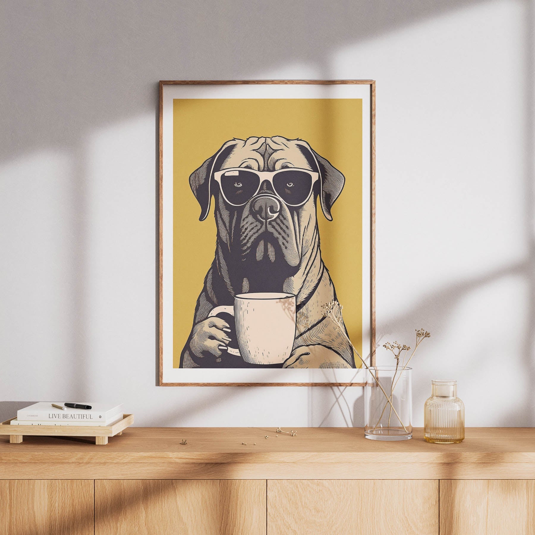 Bullmastiff Chillin Coffee Dog image 8