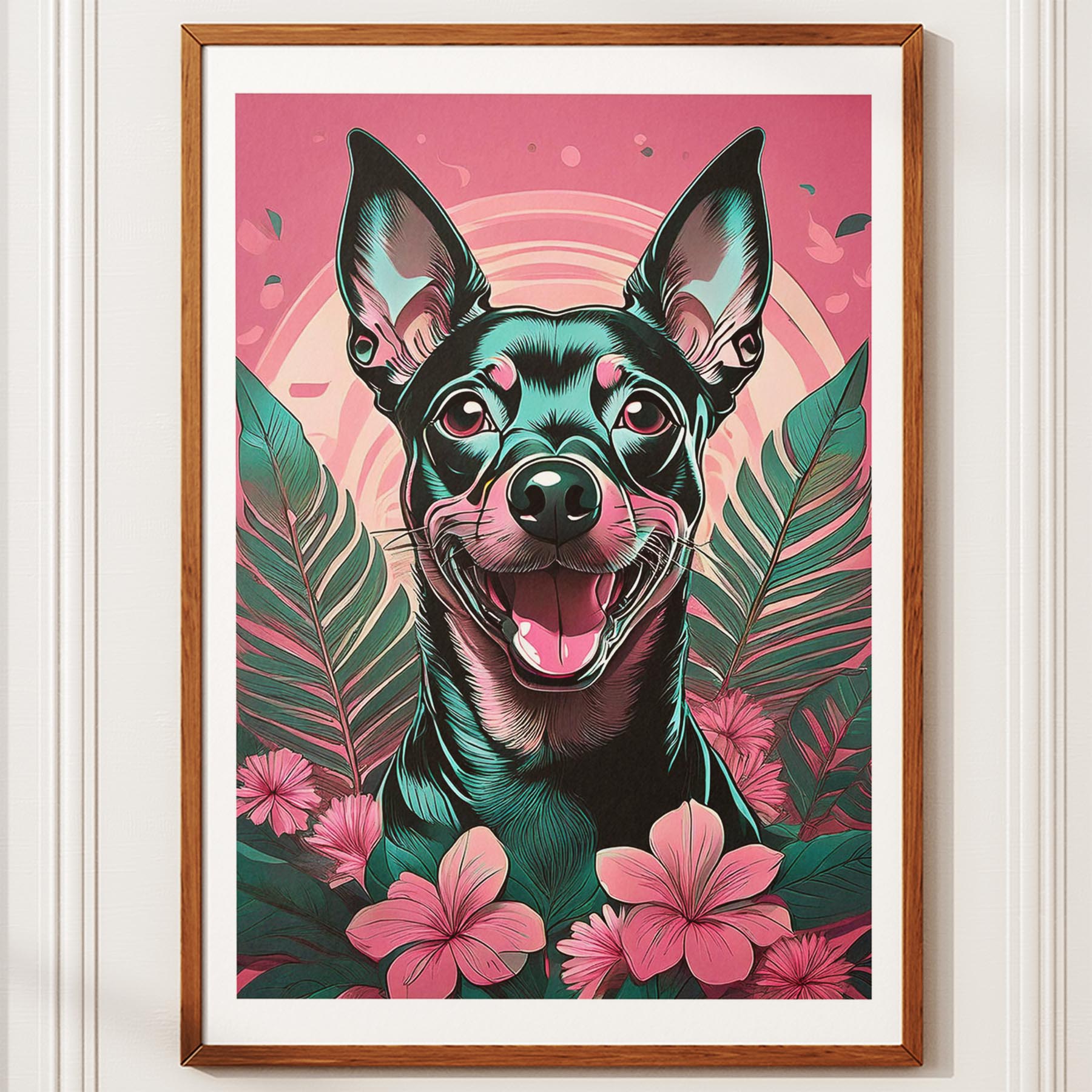 Pinscher Flowery Dog image 11