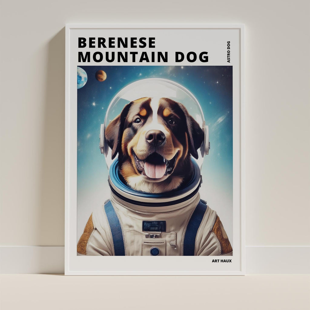 Bernese Mountain Dog Astronaut Dog Series with Text Astro Dog image 9