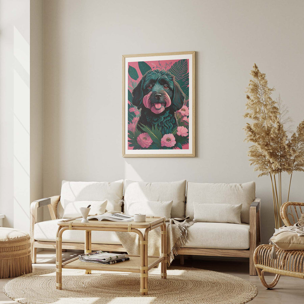 Groodle 1 Flowery Dog image 2