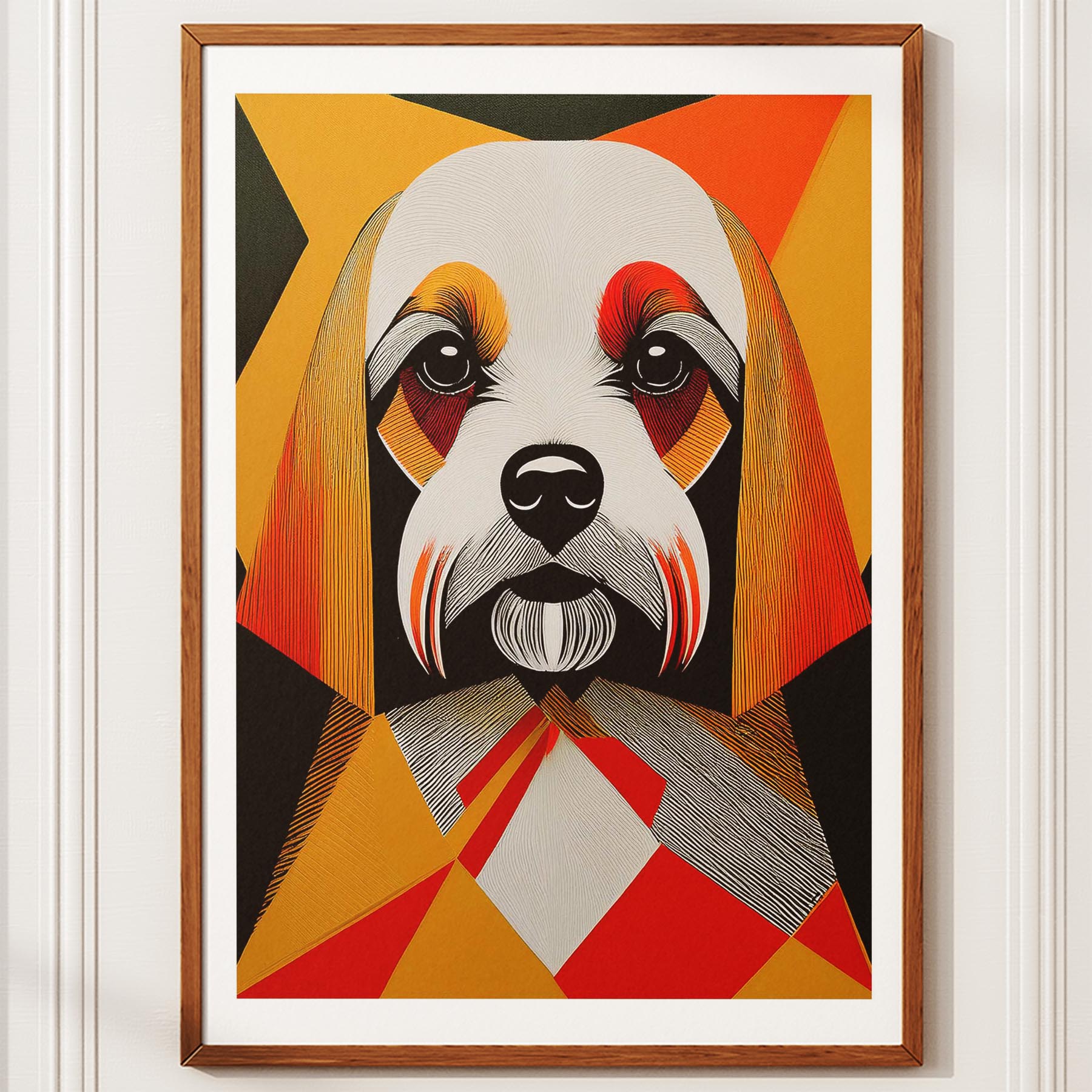 Maltese Geometric Orange Series image 10