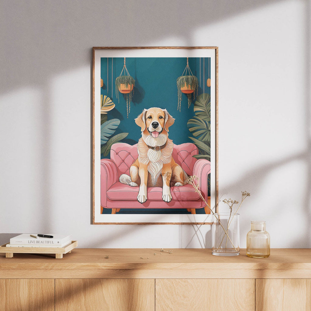 Golden Retriever Just Lounging Around 1 image 8