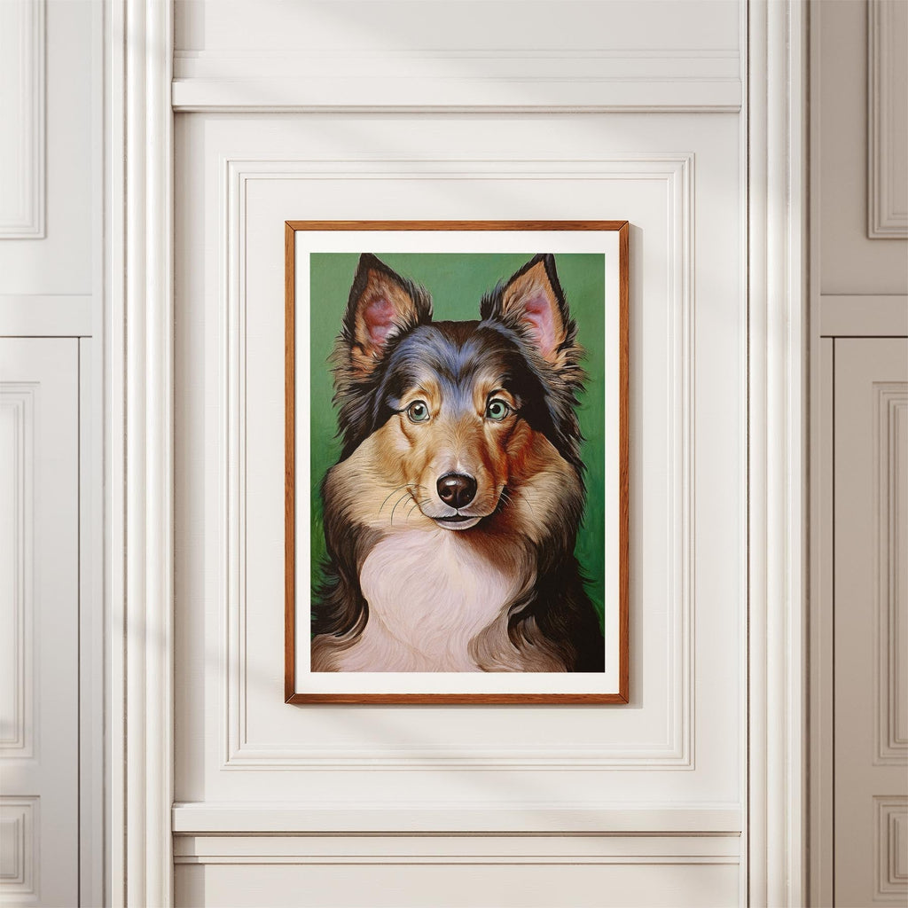 Shetland Sheepdog Green Painted Series image 3