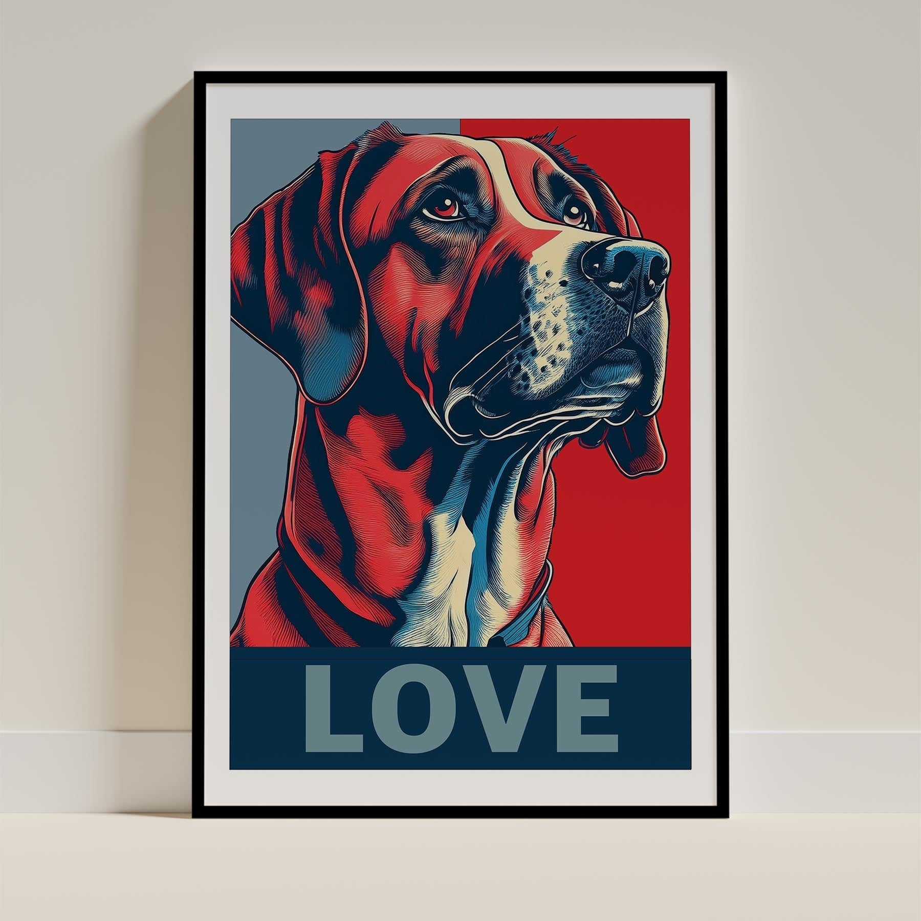 Rhoedesian Ridgeback LOVE Series Inspired by the Obama Poster image 0