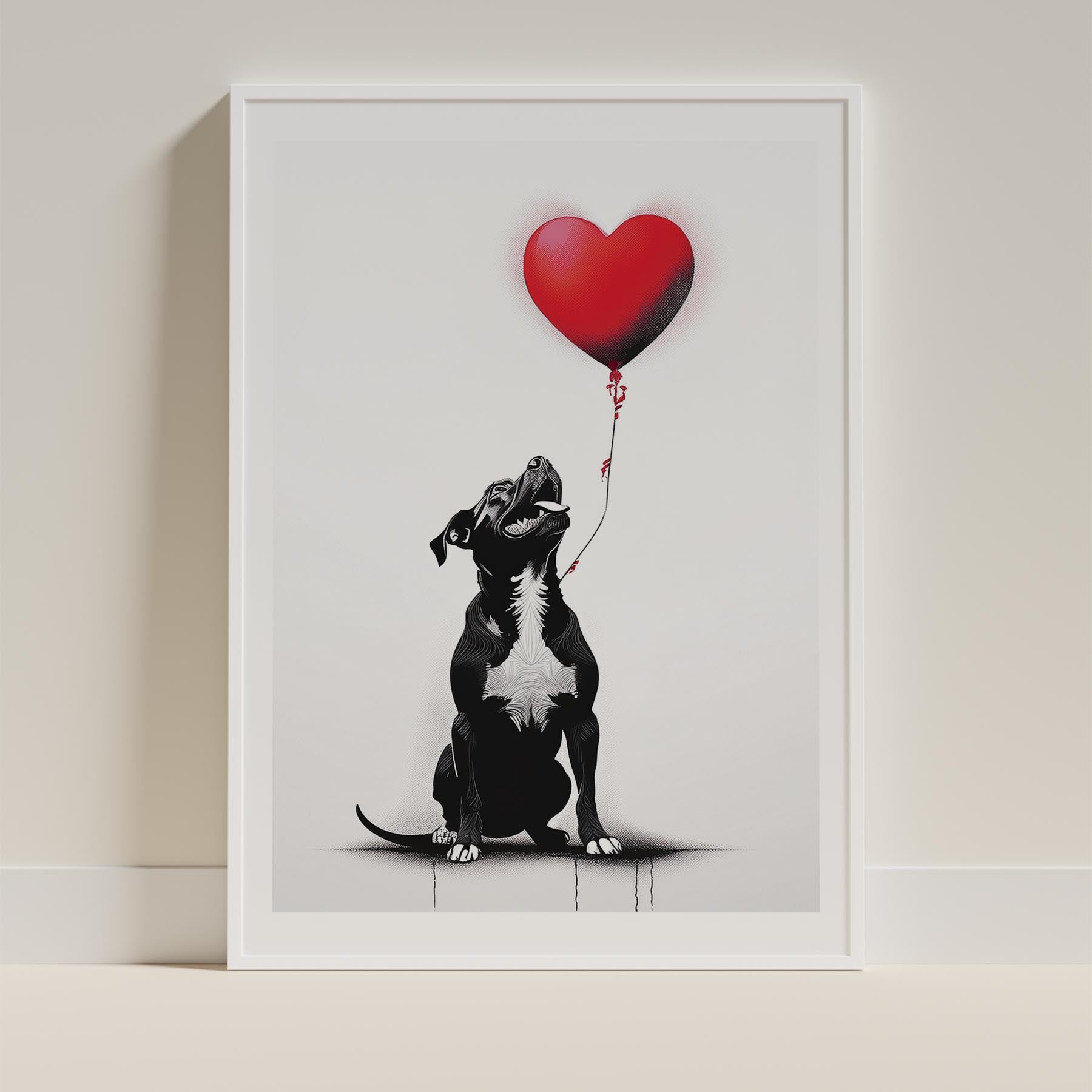 American Staffordshire Terrier DOGSY Series inspired by the Art of Banksy image 9