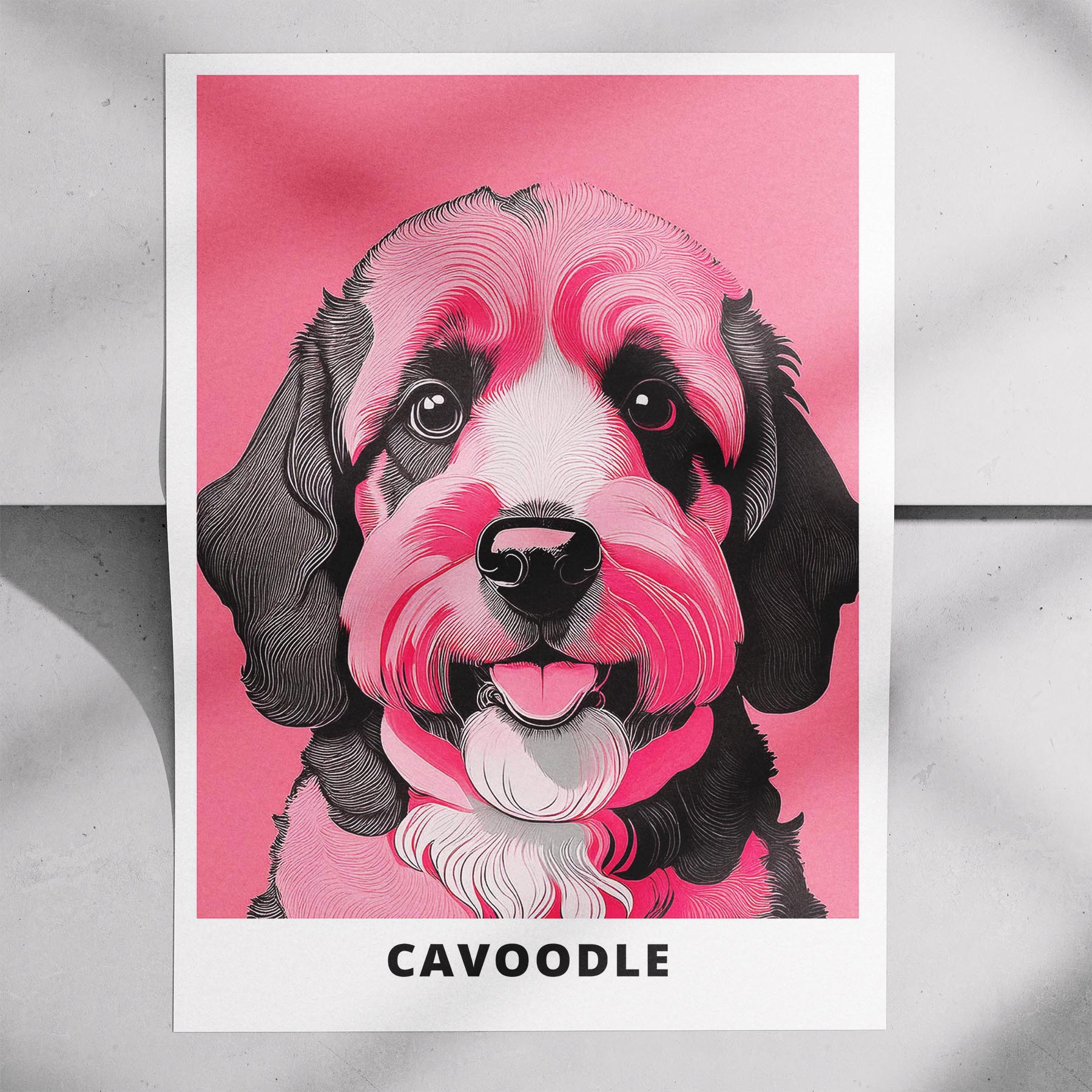 Cavoodle Pink and Black Dog Series 1 image 7