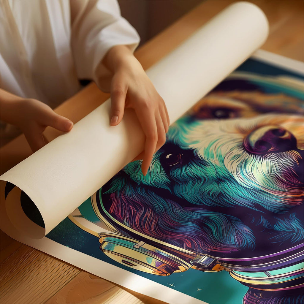 Spanish Water Dog Space Dogs Series image 1