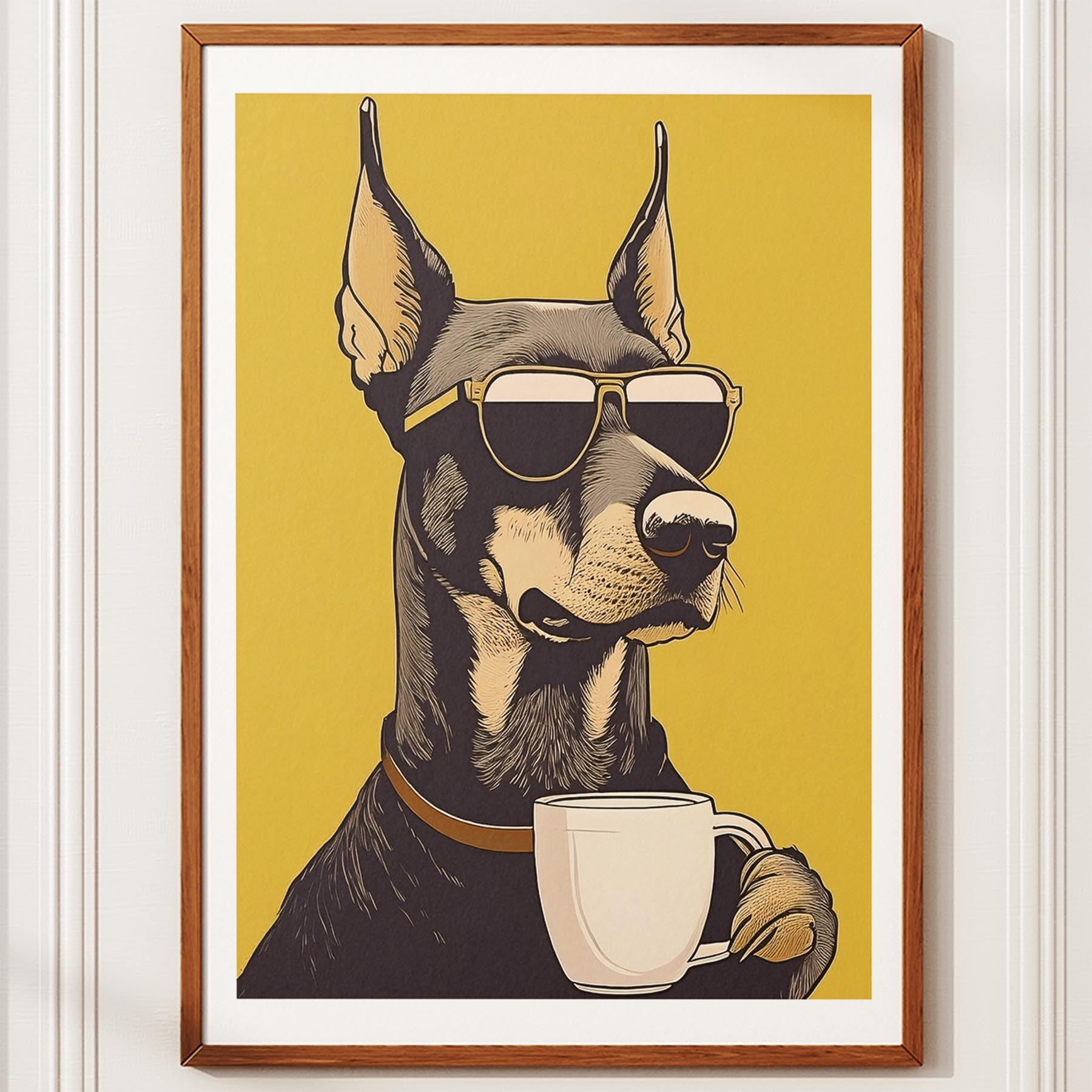 Doberman Chillin Coffee Dog image 14
