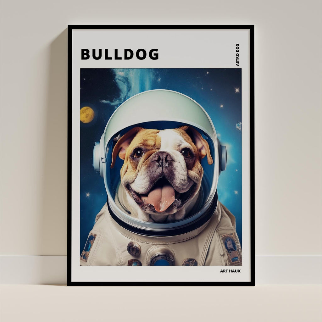 Bulldog Astronaut Dog Series with Text Astro Dog image 11
