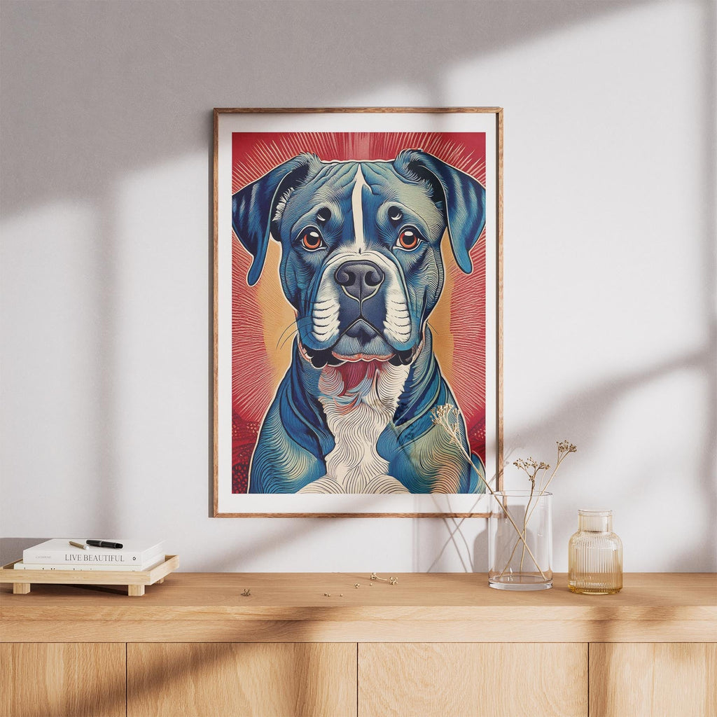 Boxer Hokusai Japanese Inspired Dog Series image 8
