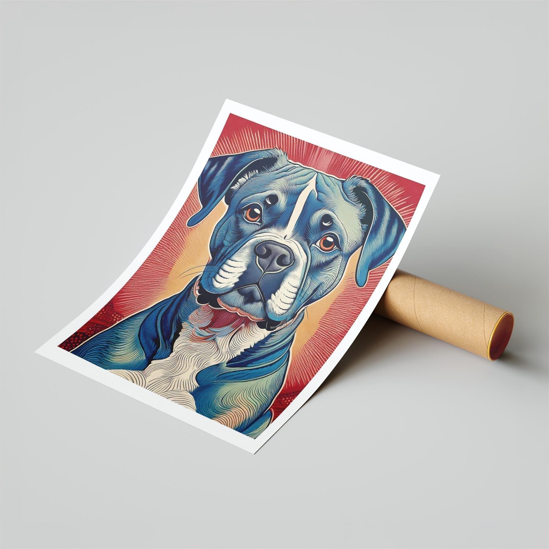 Boxer Hokusai Japanese Inspired Dog Series image 6