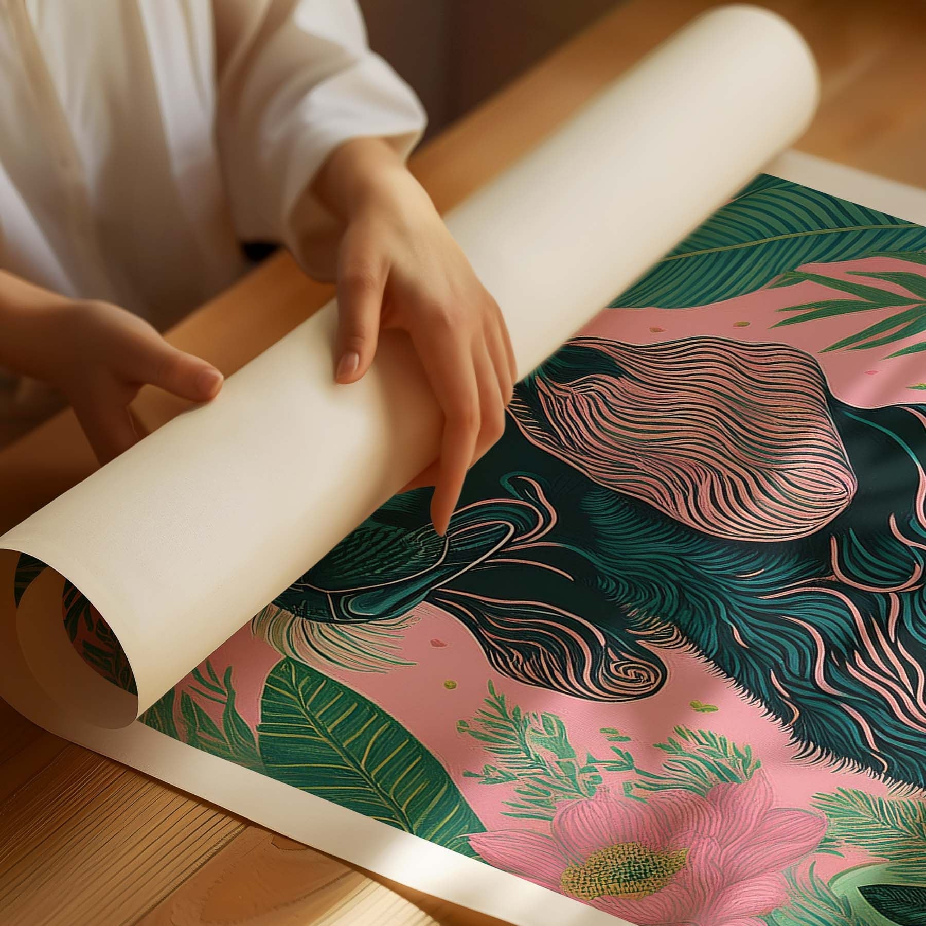 Cocker Spaniel 2 Flowery Dog image 1