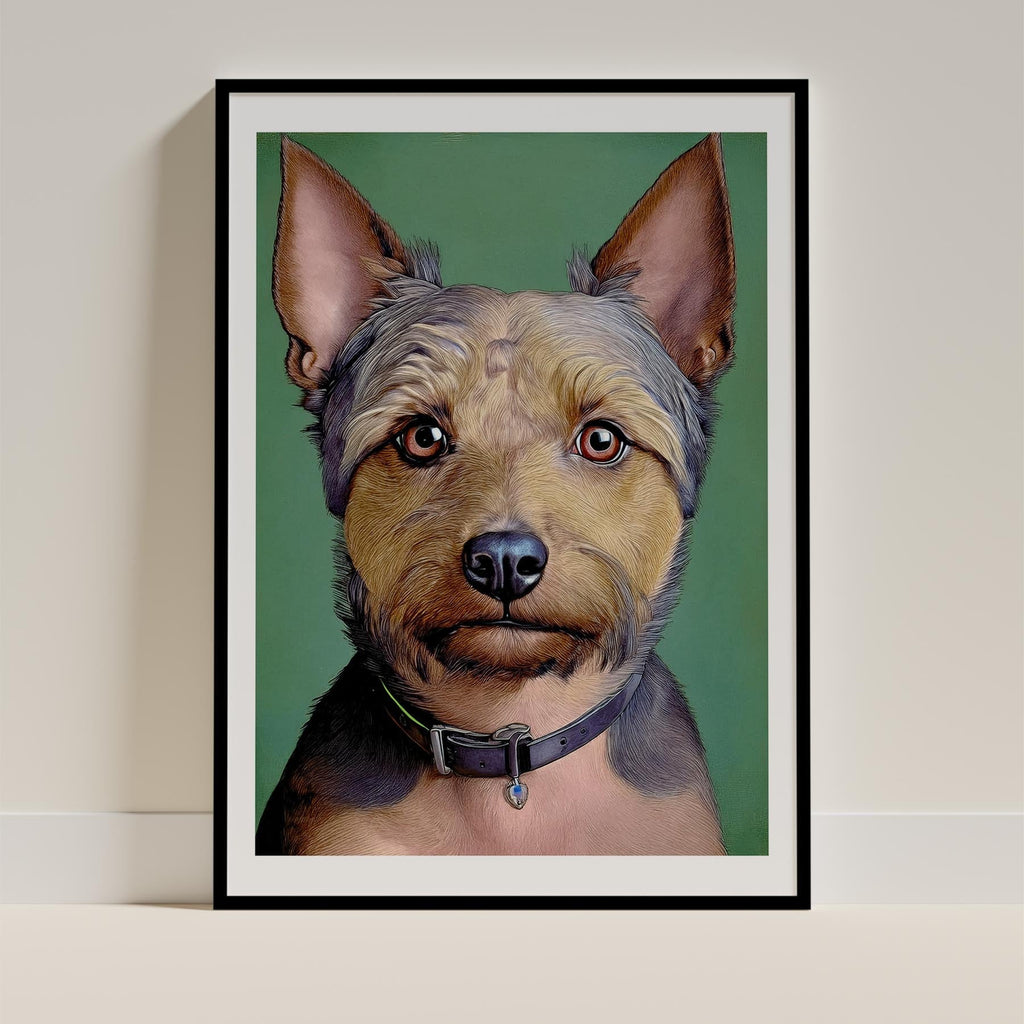 Australian Terrier Green Painted Series image 0