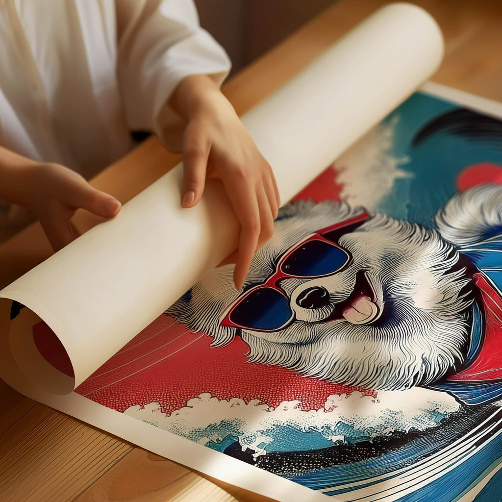 Pomeranian Hokosai Surfer Dogs 1 image 3