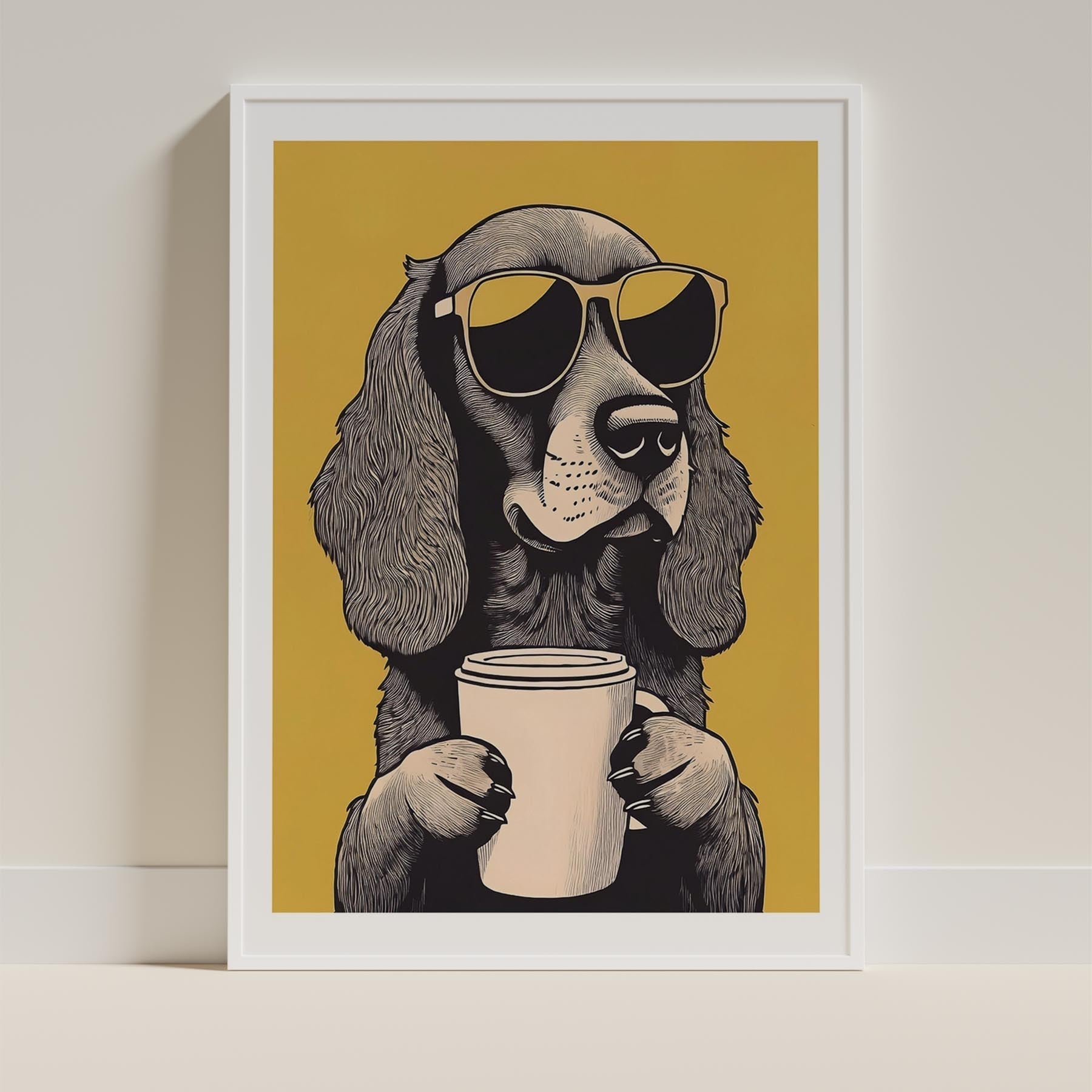 Cocker Spaniel Chillin Coffee Dog image 9