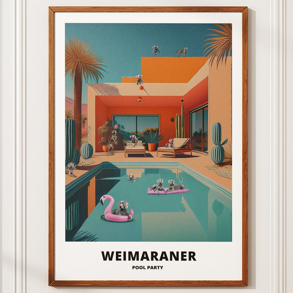 Weimaraner Pool Party image 14