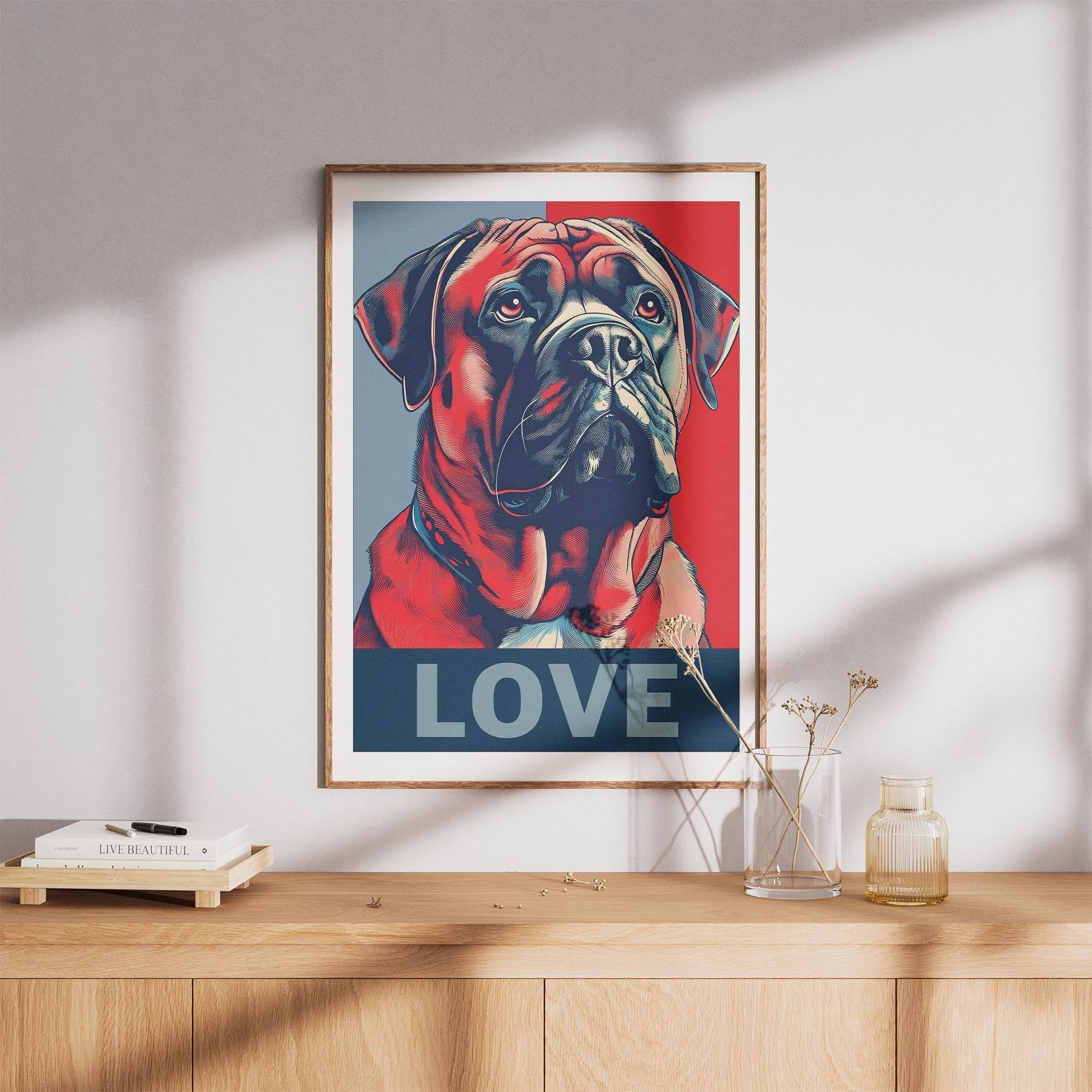 Bullmastiff LOVE Series Inspired by the Obama Poster image 8