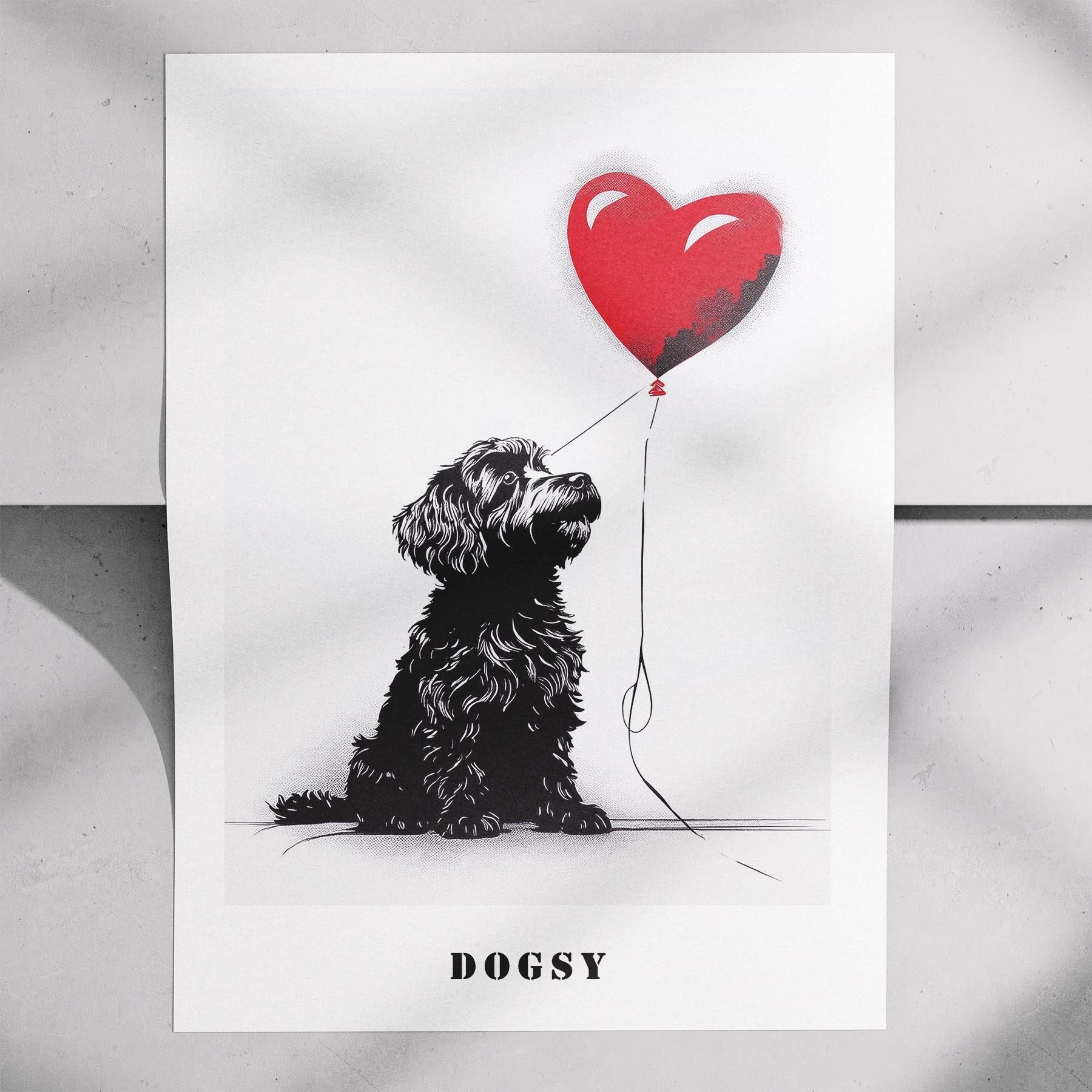 Havanese DOGSY Series inspired by the Art of Banksy with text Dogsy image 7