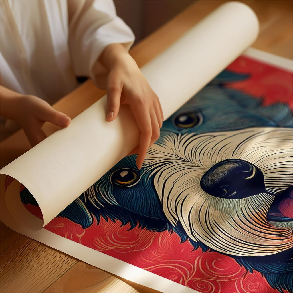 Fox Terrier Hokusai Japanese Inspired Dog Series 1 image 1