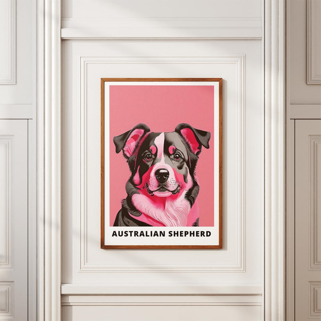 Australian Shepherd Pink and Black Dog Series 1 image 3