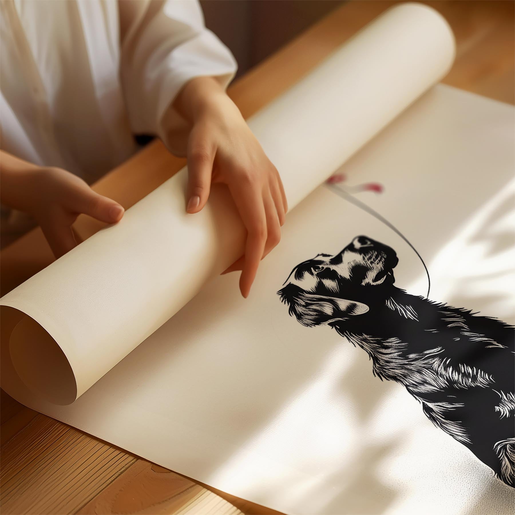 Murray River Retriever DOGSY Series inspired by the Art of Banksy with text Dogs image 1