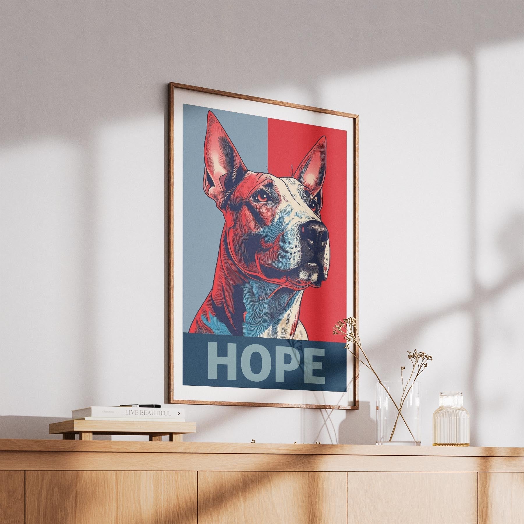 Bull Terrier HOPE Series Inspired by the Obama Poster image 5