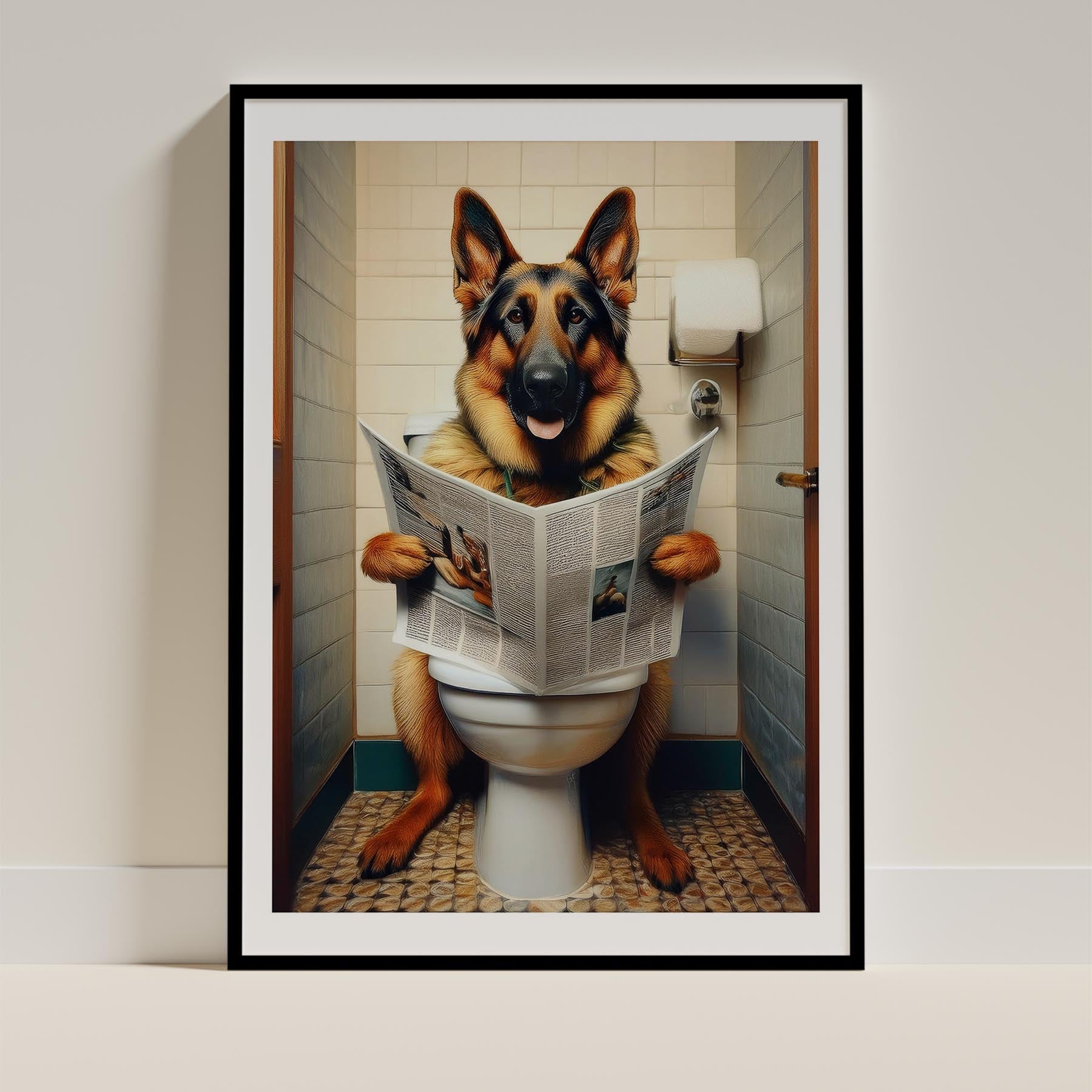 German Shepherd Toilet Humour Dog Series 2 image 0