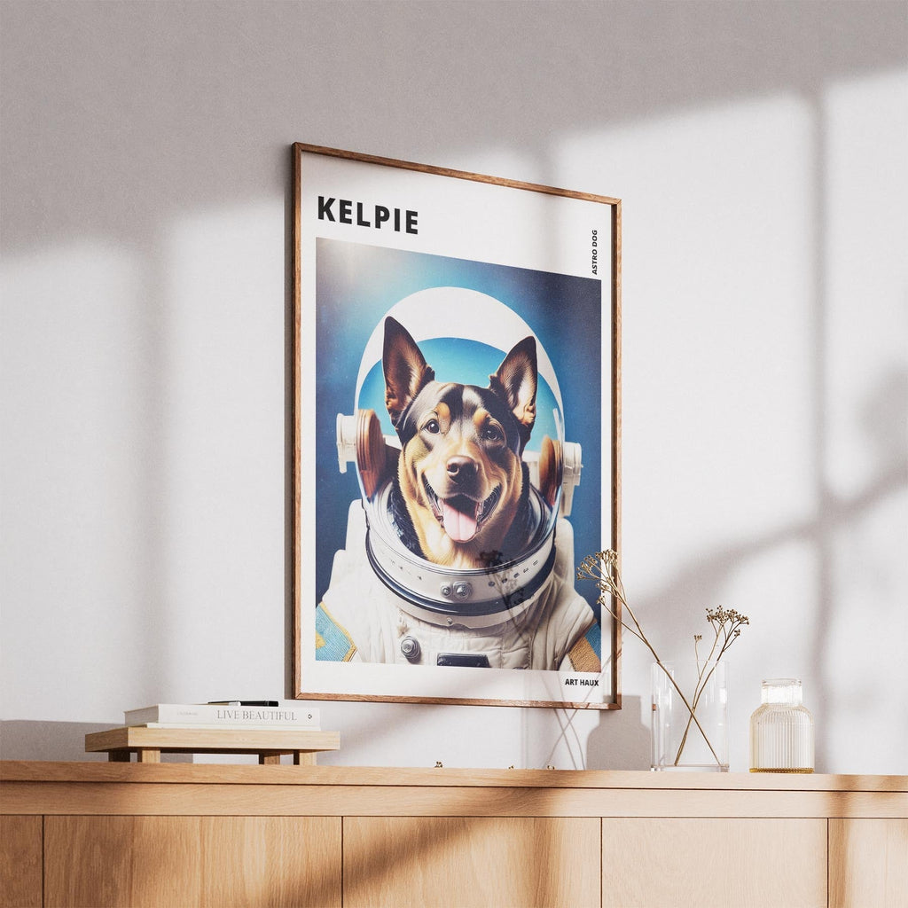 Kelpie Astronaut Dog Series with Text Astro Dog image 5