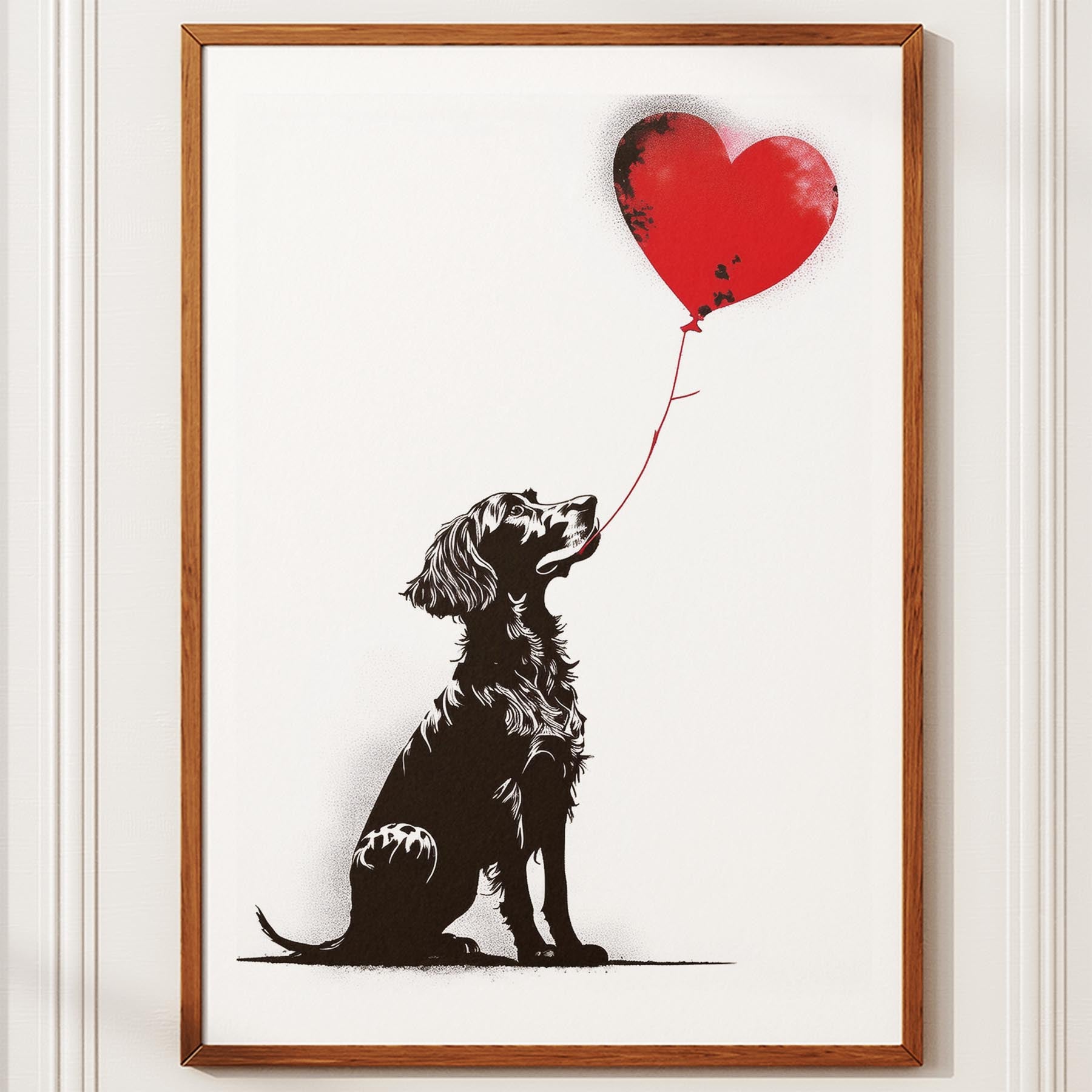 English Setter DOGSY Series inspired by the Art of Banksy image 10