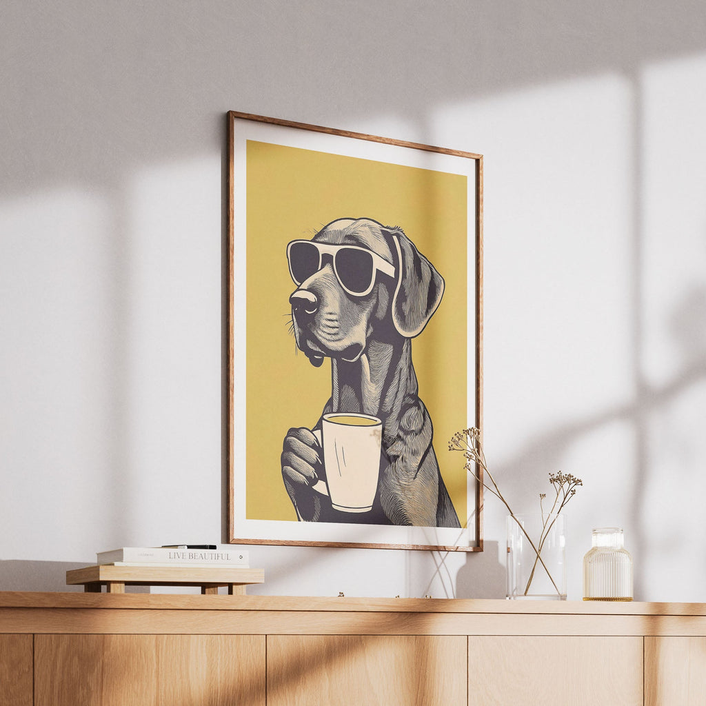 Rhodesian Ridgeback Chillin Coffee Dog image 6