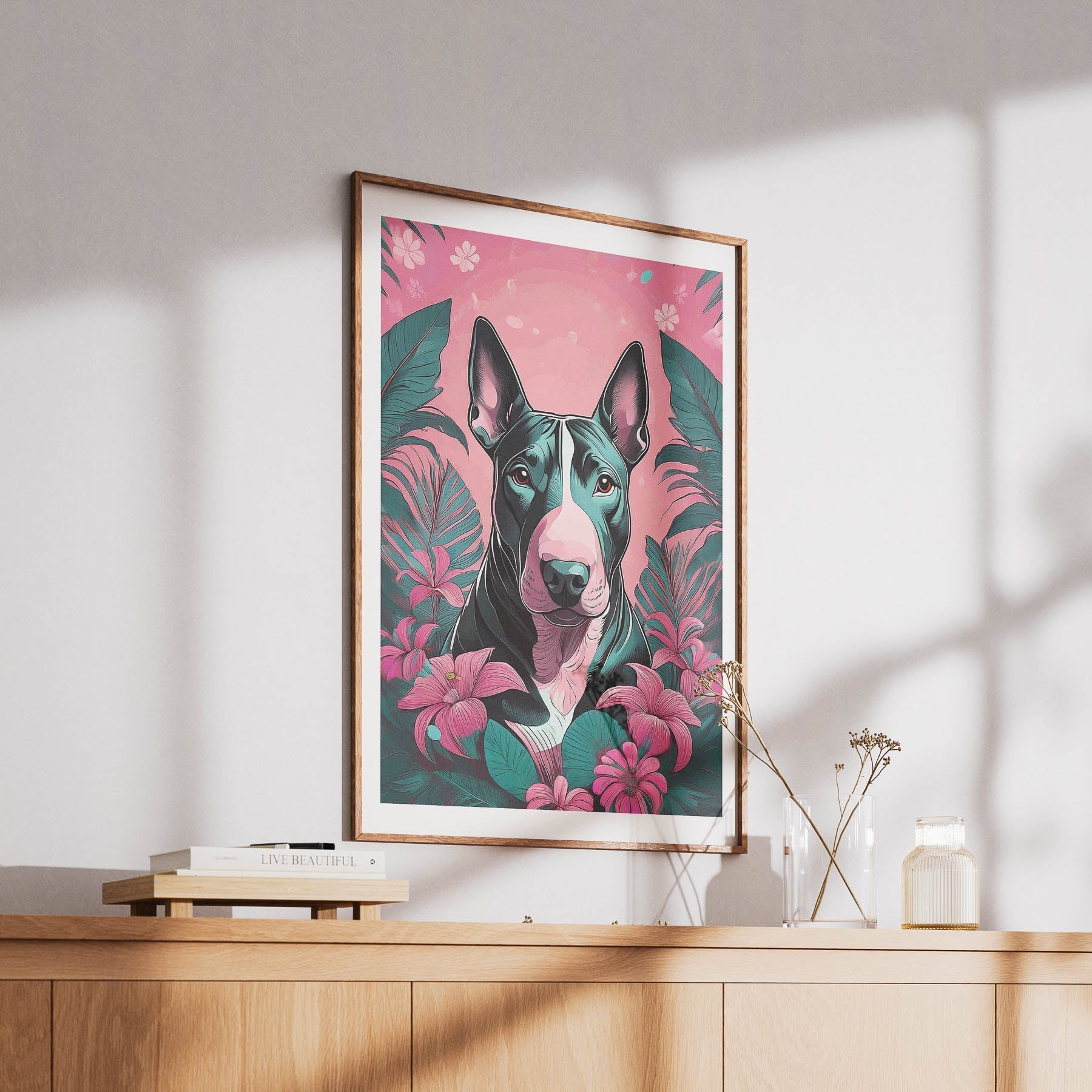 Bull Terrier Flowery Dog image 6