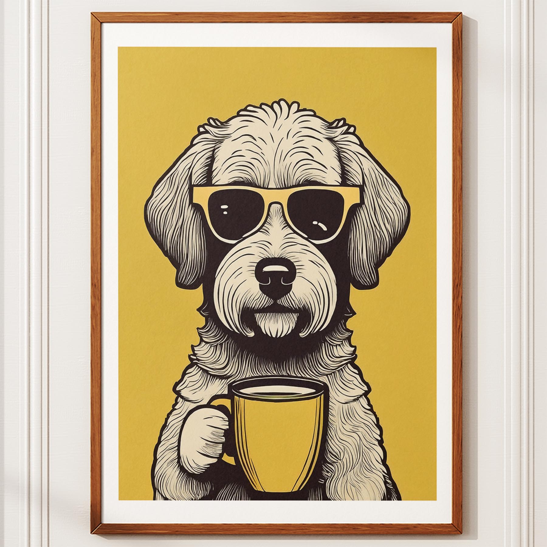 Groodle Chillin Coffee Dog image 10