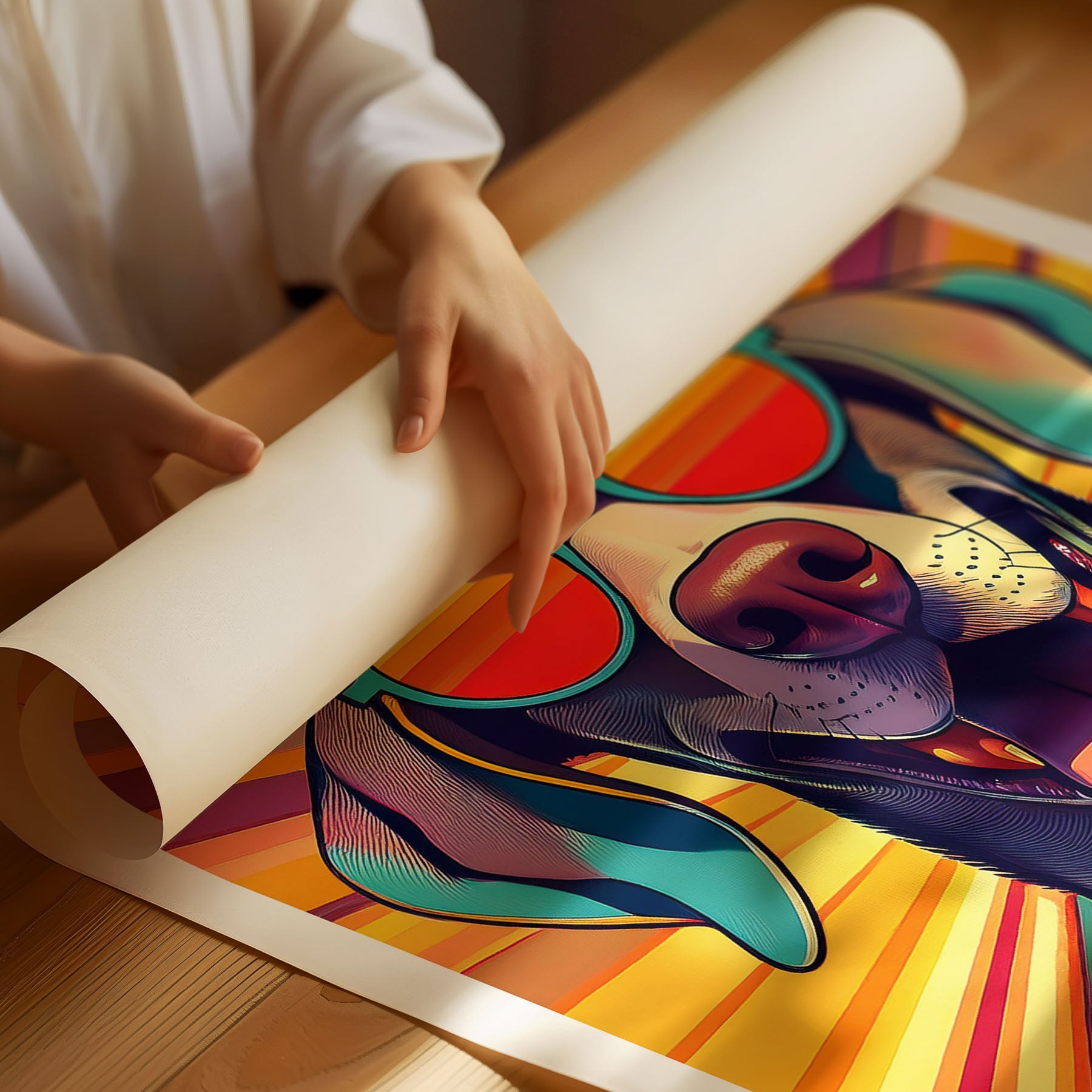 Weimaraner In Colourful Sunnies 1 image 3