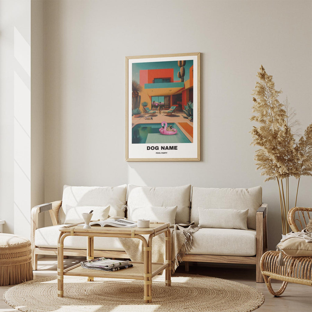 Bullmastiff Custom Pool Party WITH TEXT image 2