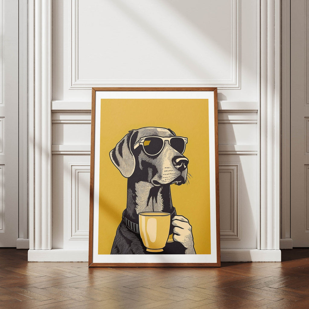 German Pointer Chillin Coffee Dog image 4