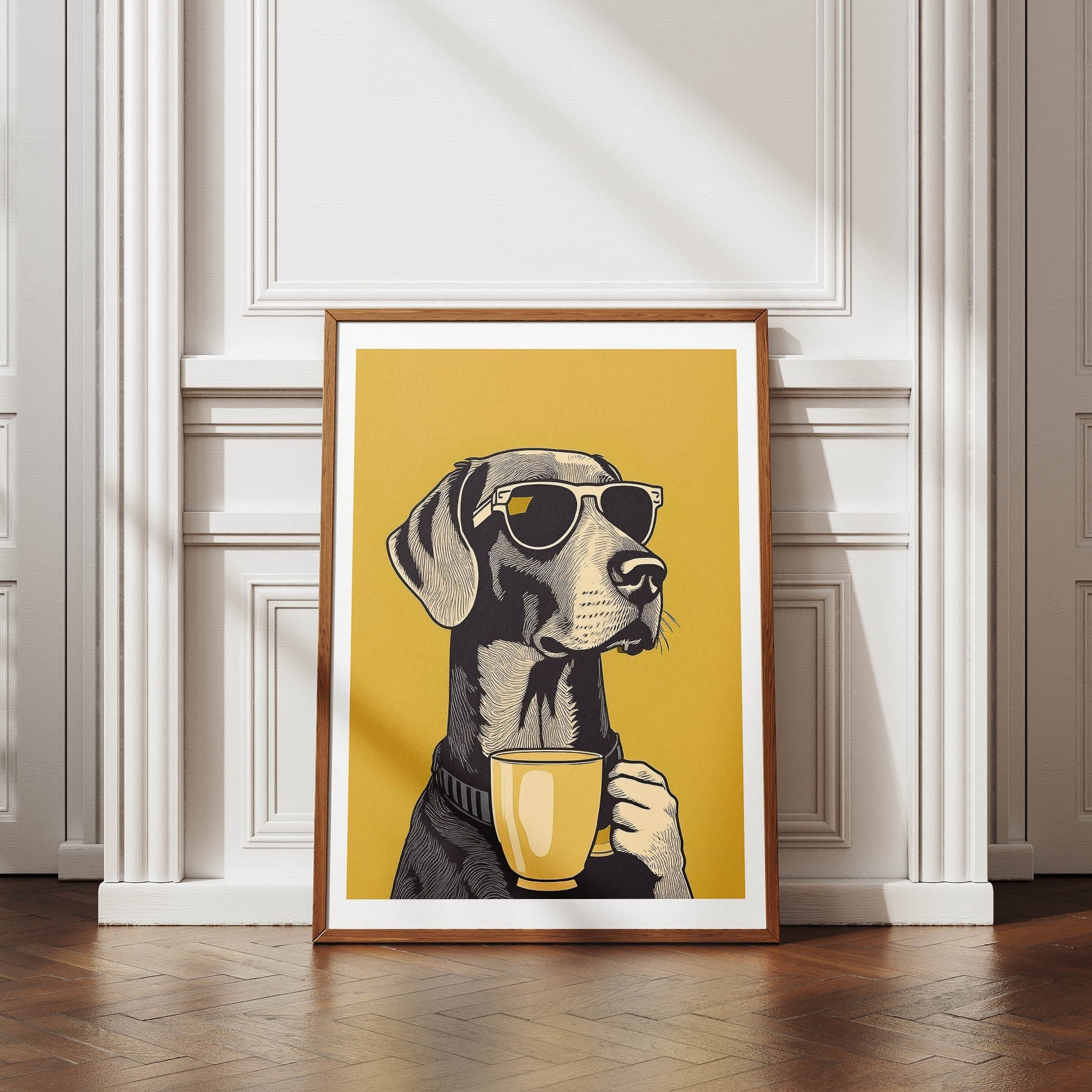 German Pointer Chillin Coffee Dog image 4