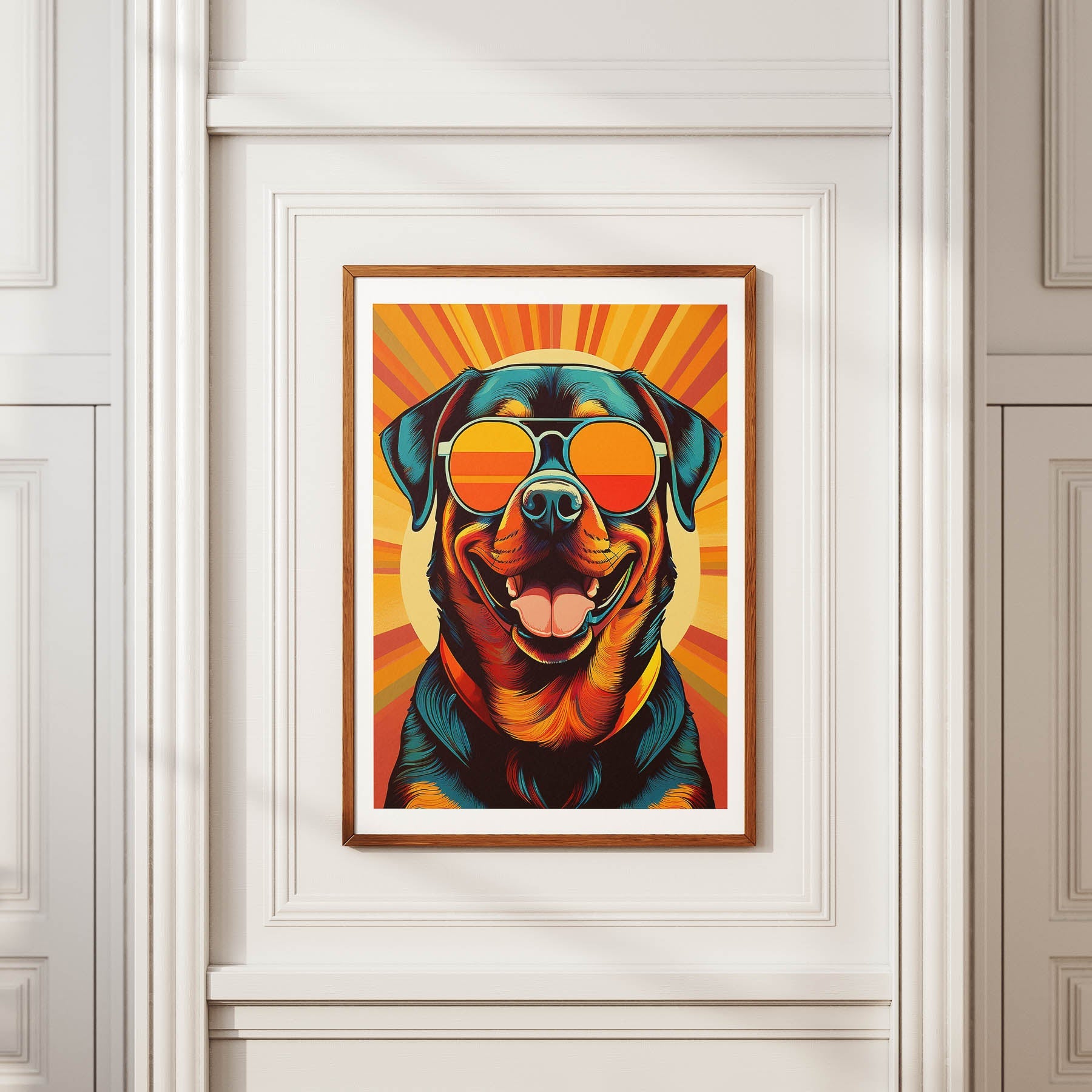 Rottweiler In Colourful Sunnies 2 image 2