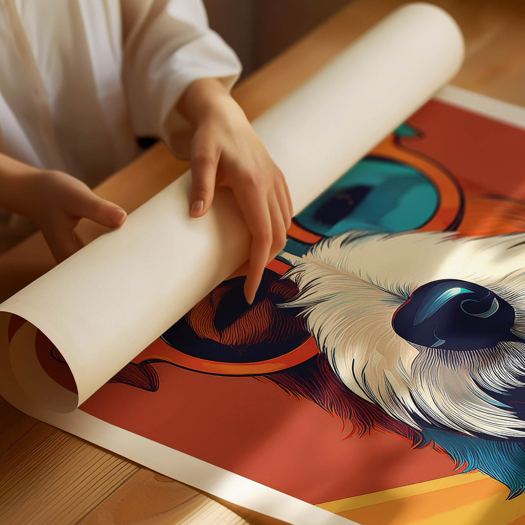 Fox Terrier In Colourful Sunnies 1 image 3