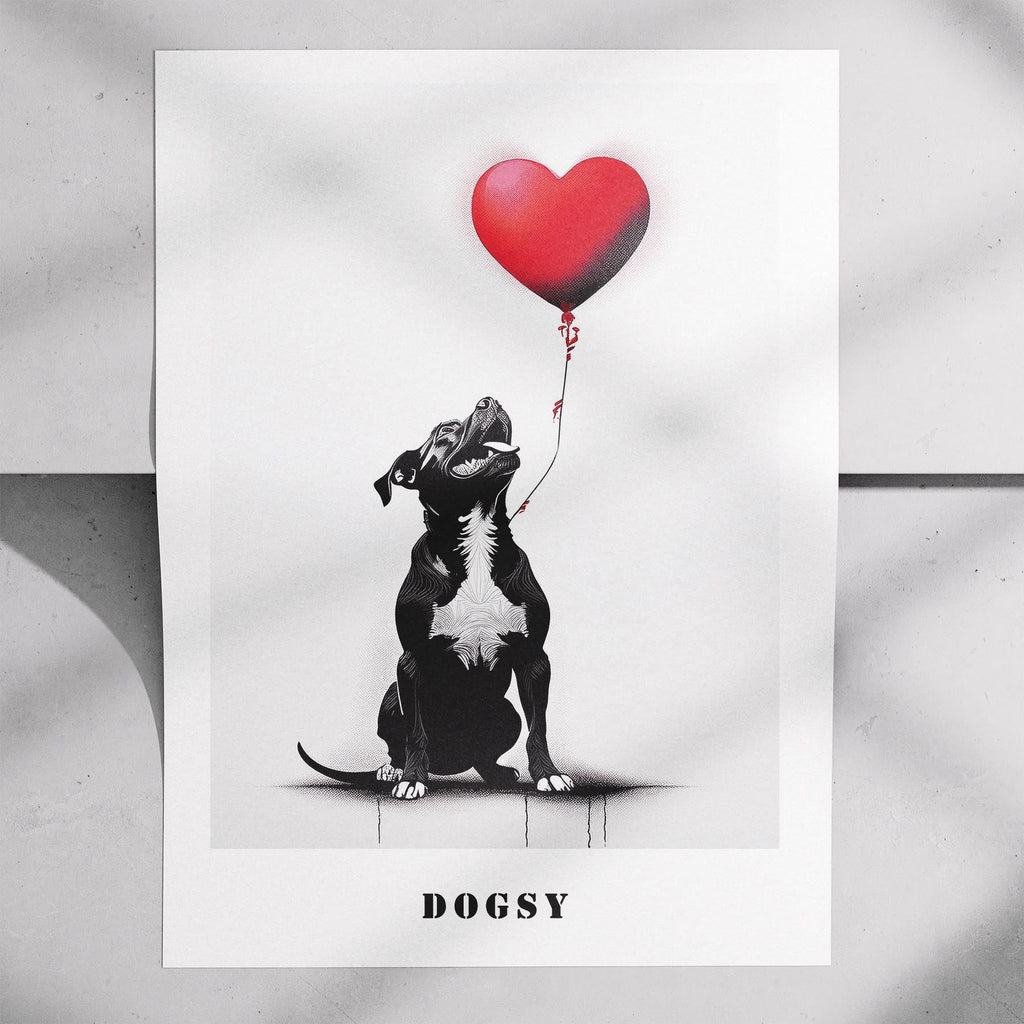 American Staffordshire Terrier DOGSY Series inspired by the Art of Banksy with t image 7