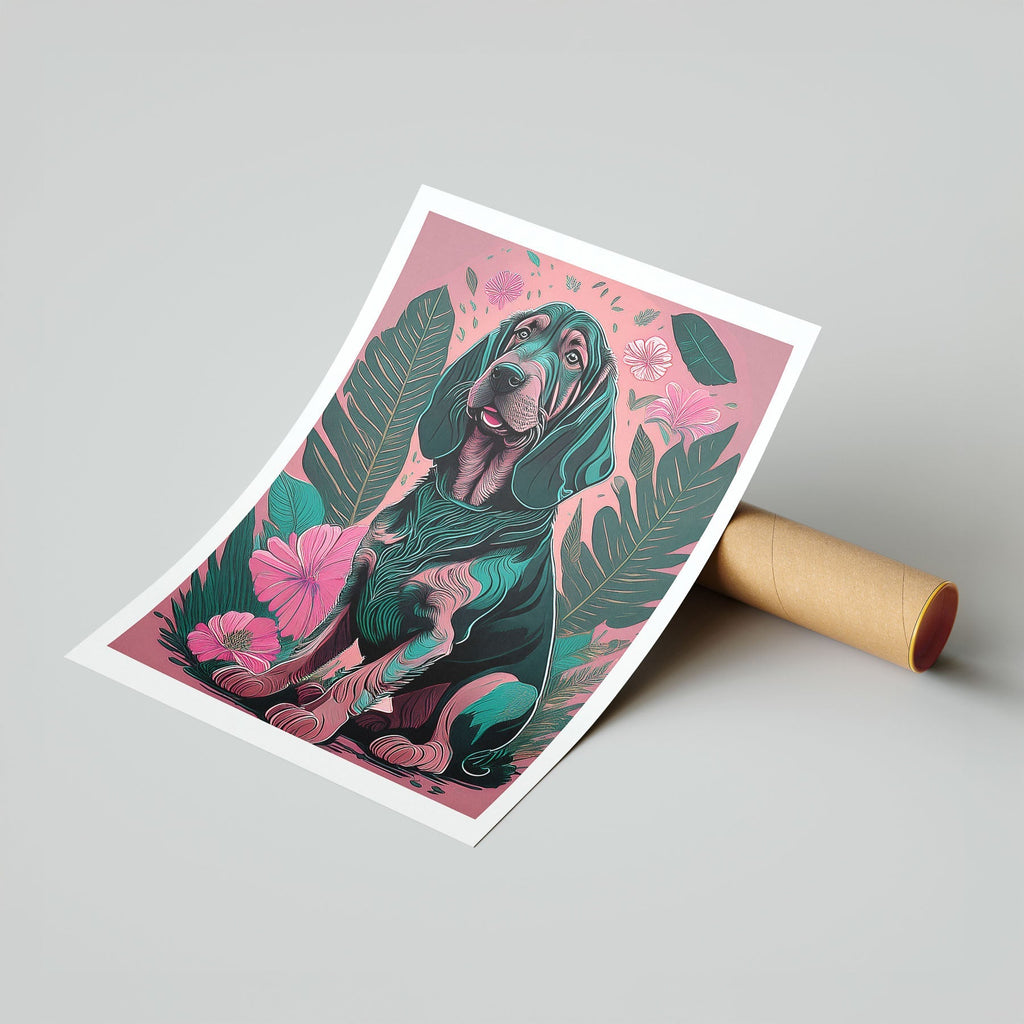 Bloodhound Flowery Dog image 7