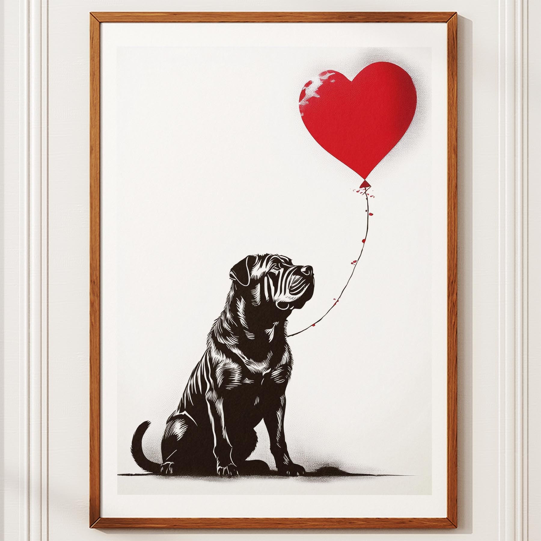 Shar Pei DOGSY Series inspired by the Art of Banksy image 10