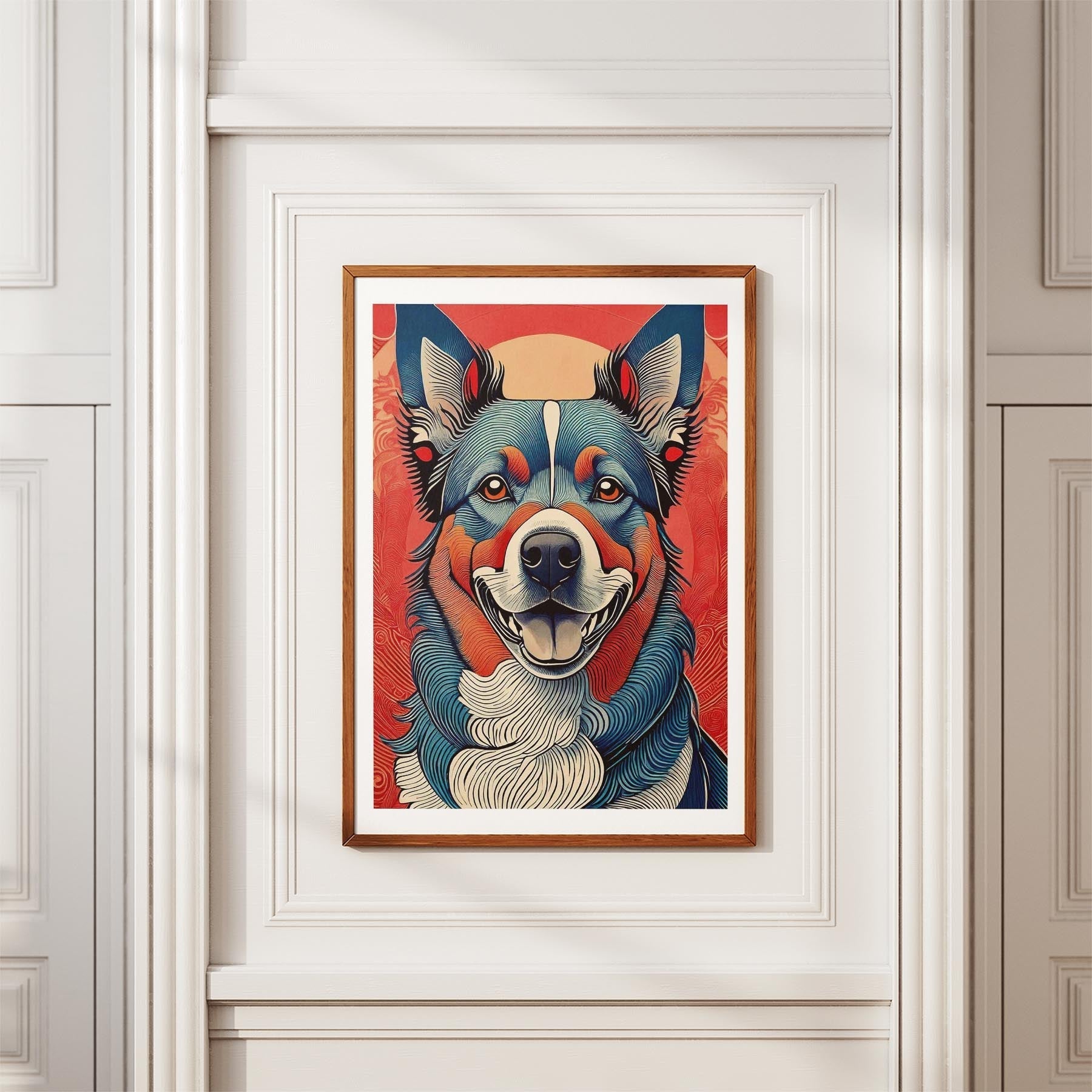 Kelpie Hokusai Japanese Inspired Dog Series image 3