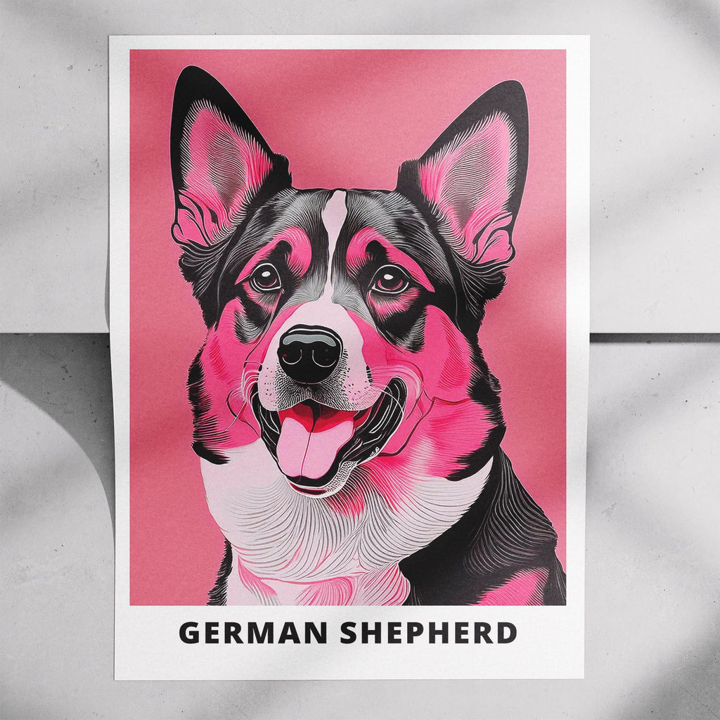 German Shepherd Pink and Black Dog Series 1 image 7