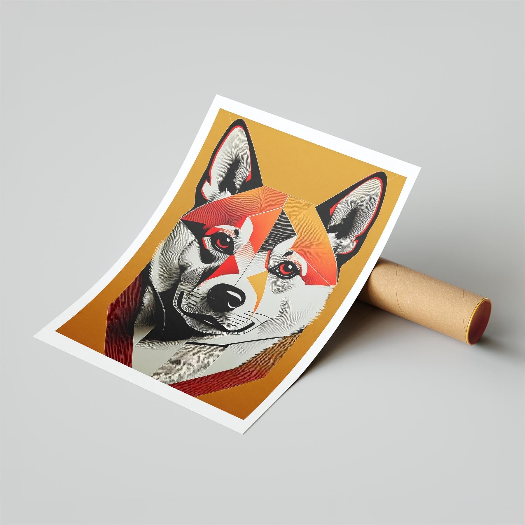 Shiba Geometric Orange Series image 6