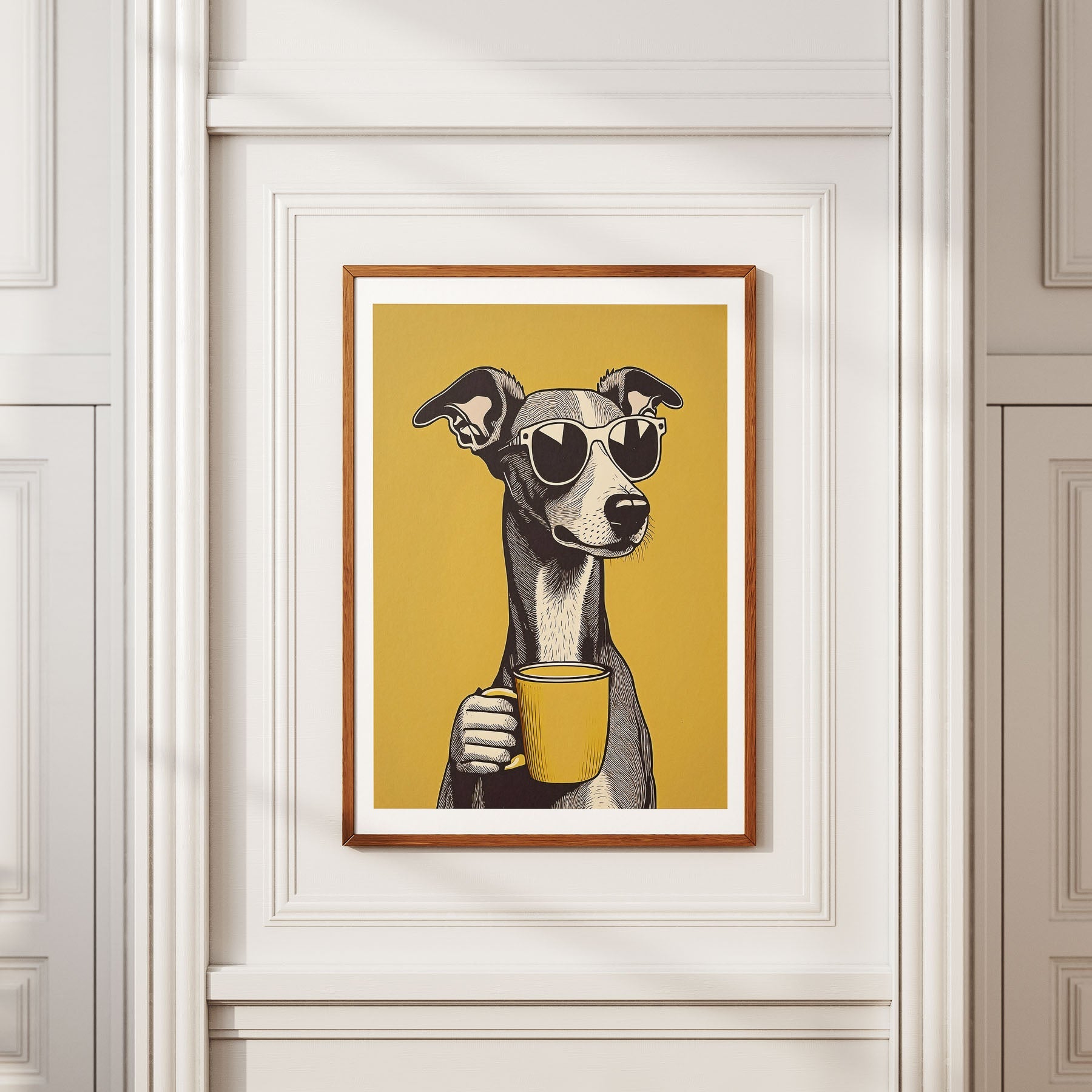 Italian Greyhound Chillin Coffee Dog image 2