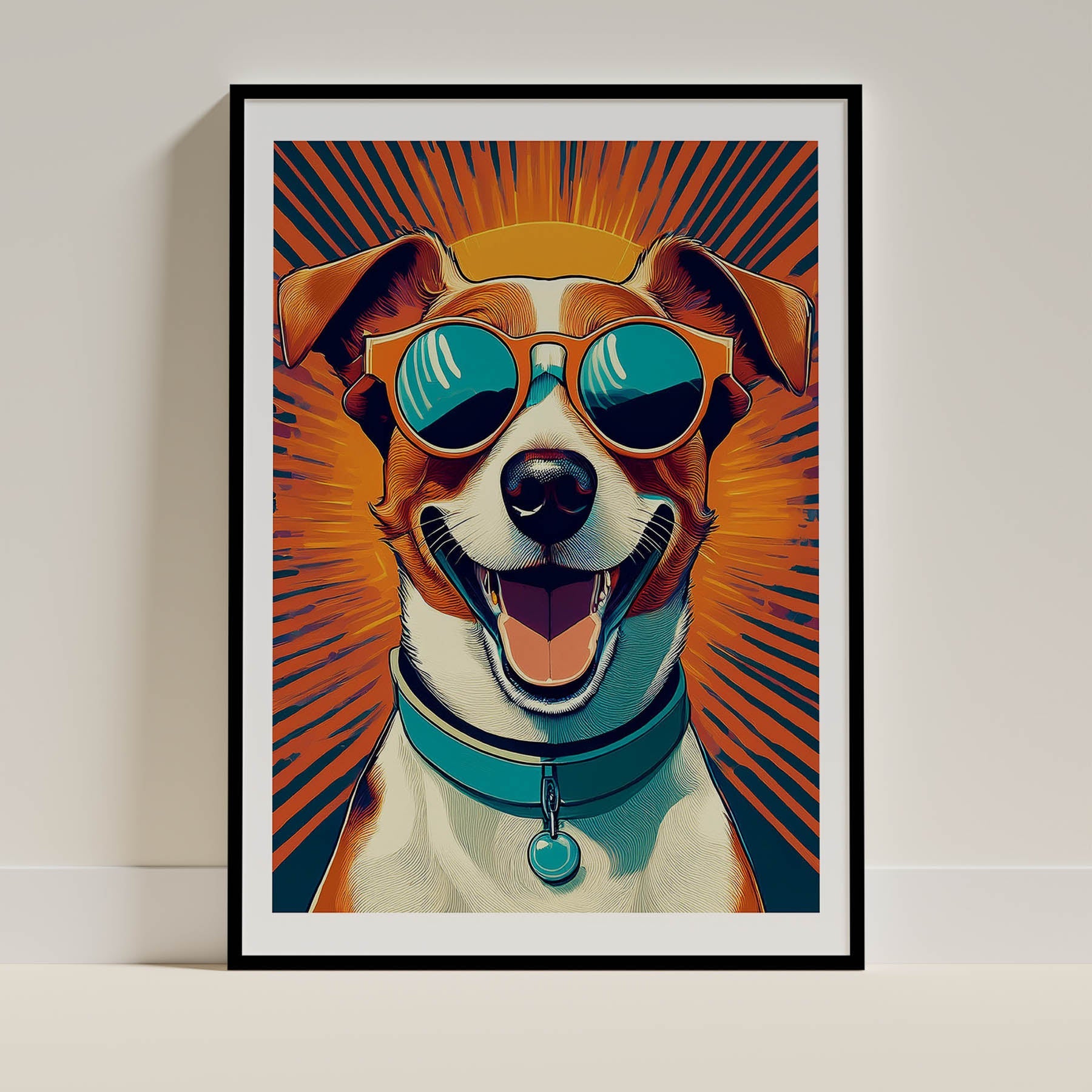 Jack Russell Terrier In Colourful Sunnies 2 image 0